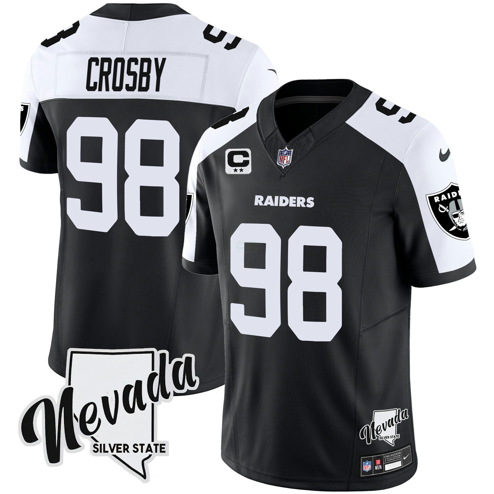 Camisa NFL Men’s Nevada Silver State Patch Vapor Jersey V2