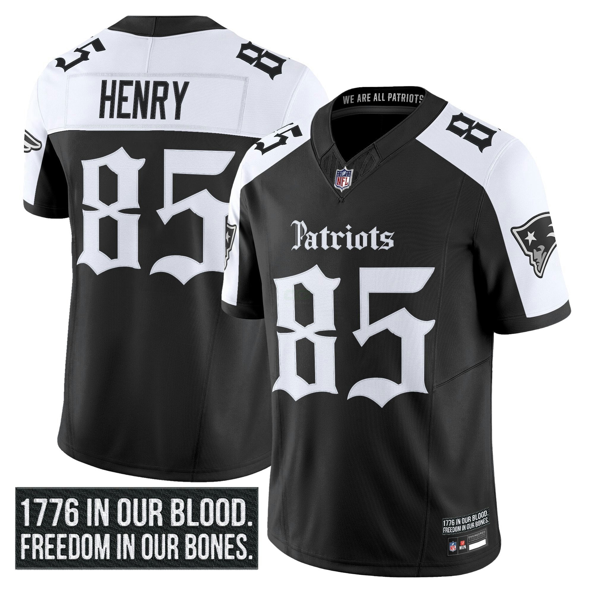 Camisa NFL Men’s New England ‘Gothic Revolution Edition’ Vapor Limited Jersey