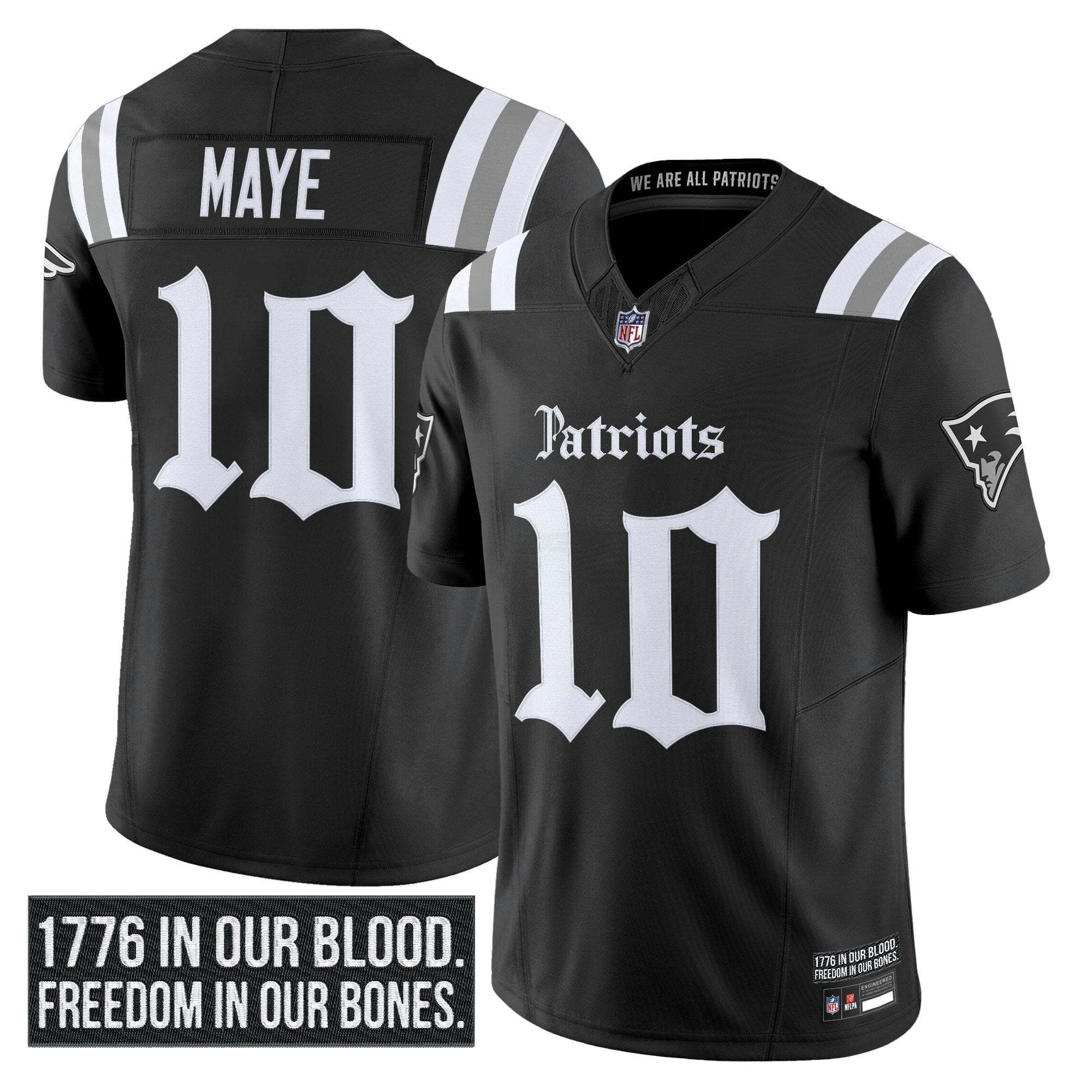 Camisa NFL Men’s New England ‘Gothic Revolution Edition’ Vapor Limited Jersey