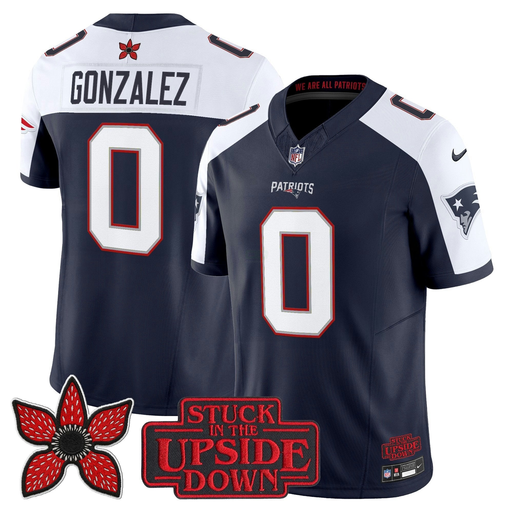 Camisa NFL Men’s New England ‘Stranger Things Edition’ Vapor Limited Jersey V2