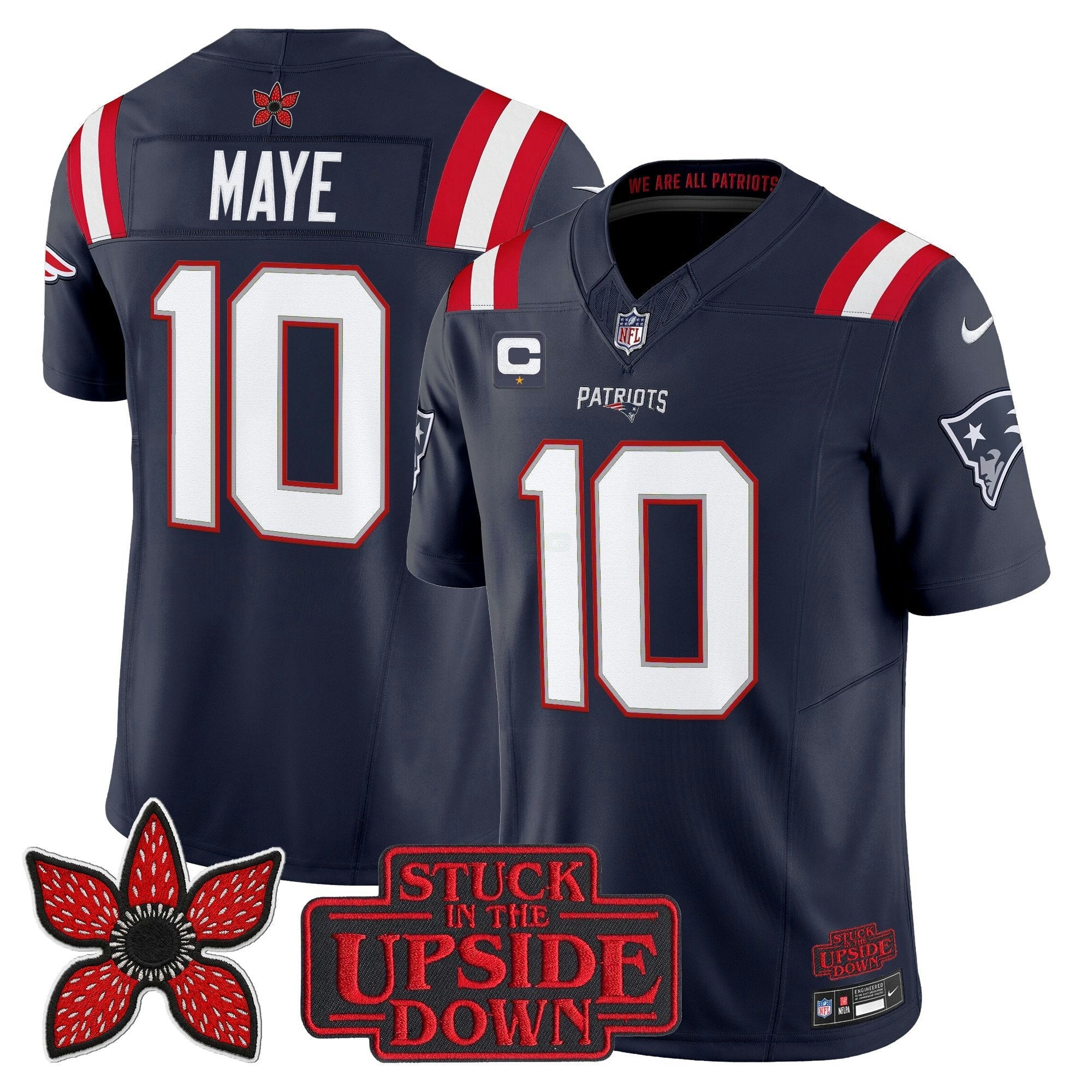 Camisa NFL Men’s New England ‘Stranger Things Edition’ Vapor Limited Jersey V2