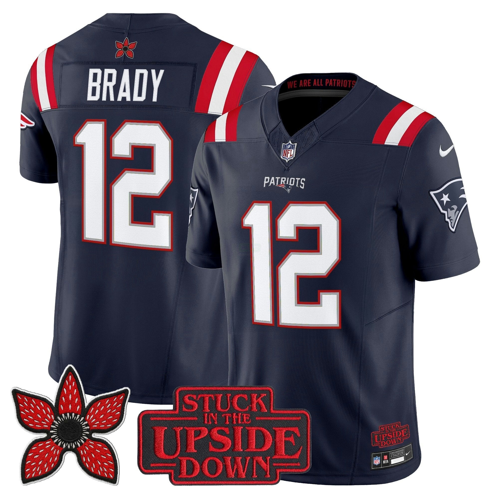 Camisa NFL Men’s New England ‘Stranger Things Edition’ Vapor Limited Jersey V2
