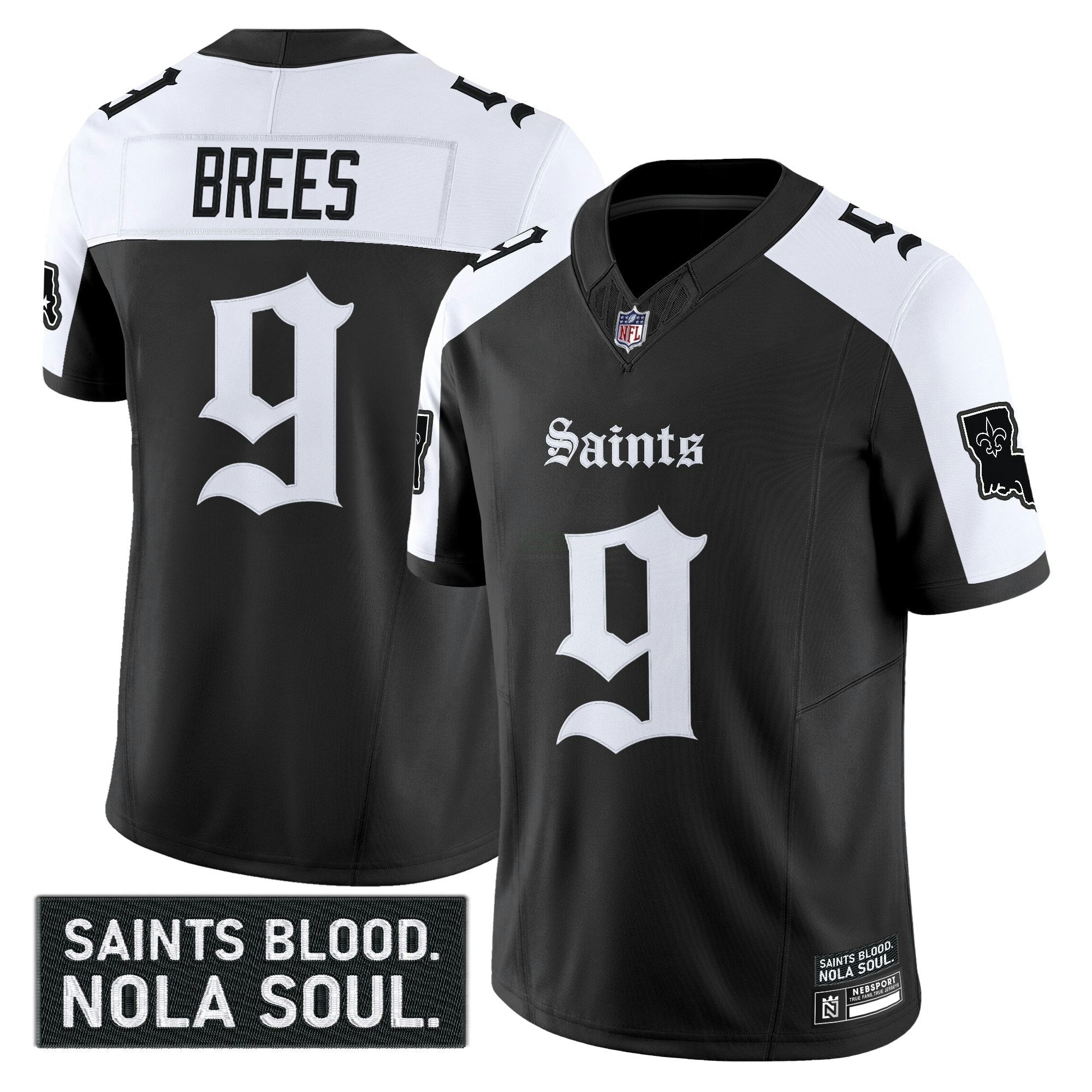 Camisa NFL Men’s New Orleans ‘Gothic Vieux Carré Edition’ Vapor Jersey