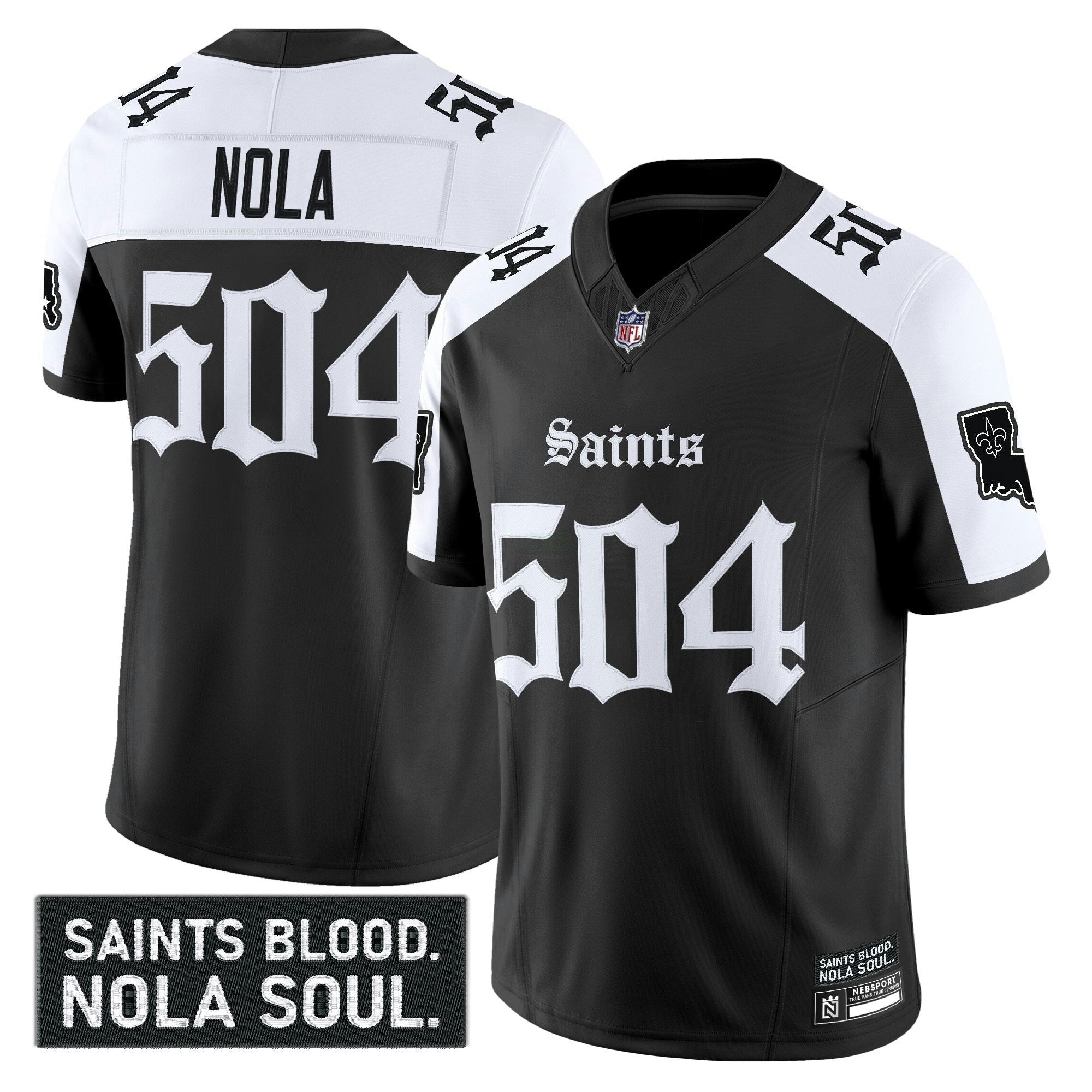 Camisa NFL Men’s New Orleans ‘Gothic Vieux Carré Edition’ Vapor Jersey
