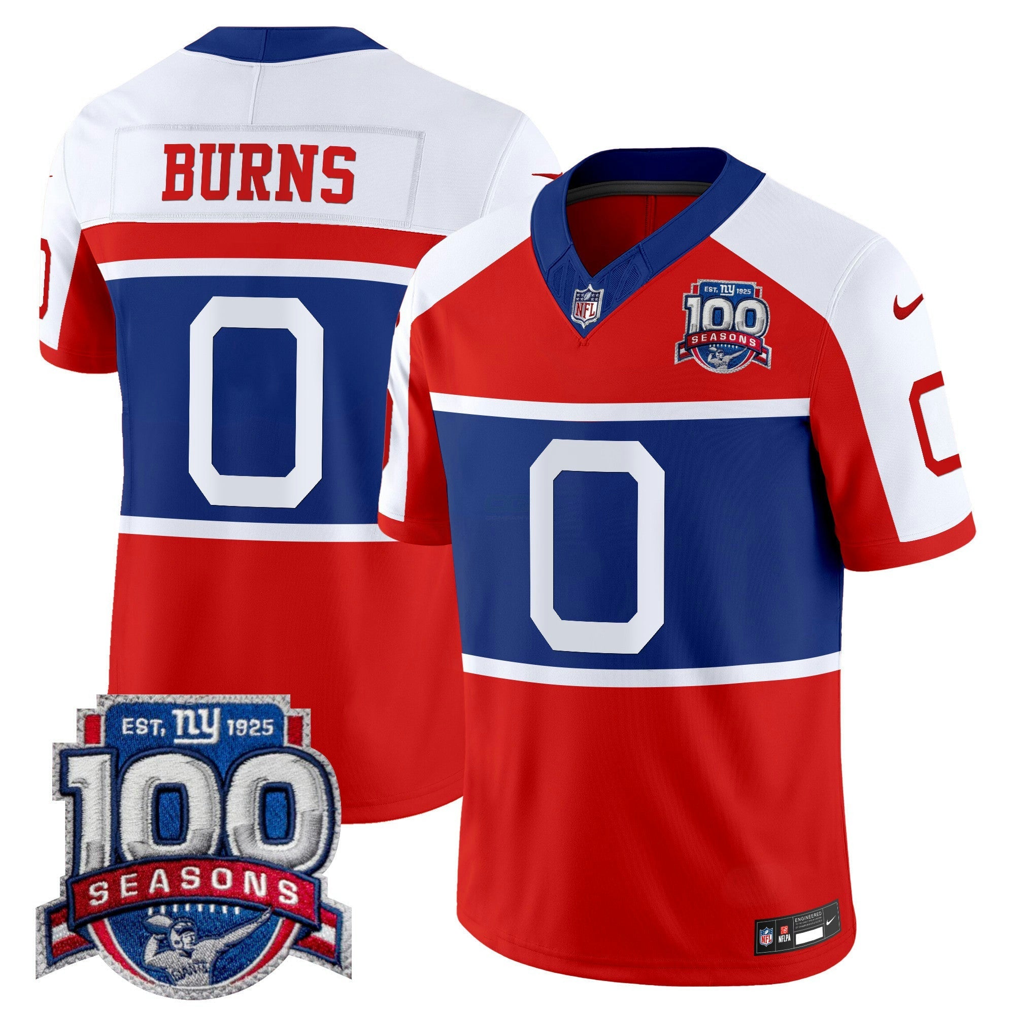 Camisa NFL Men’s New York ‘Century Red’ 100th Season Commemorative Vapor Jersey