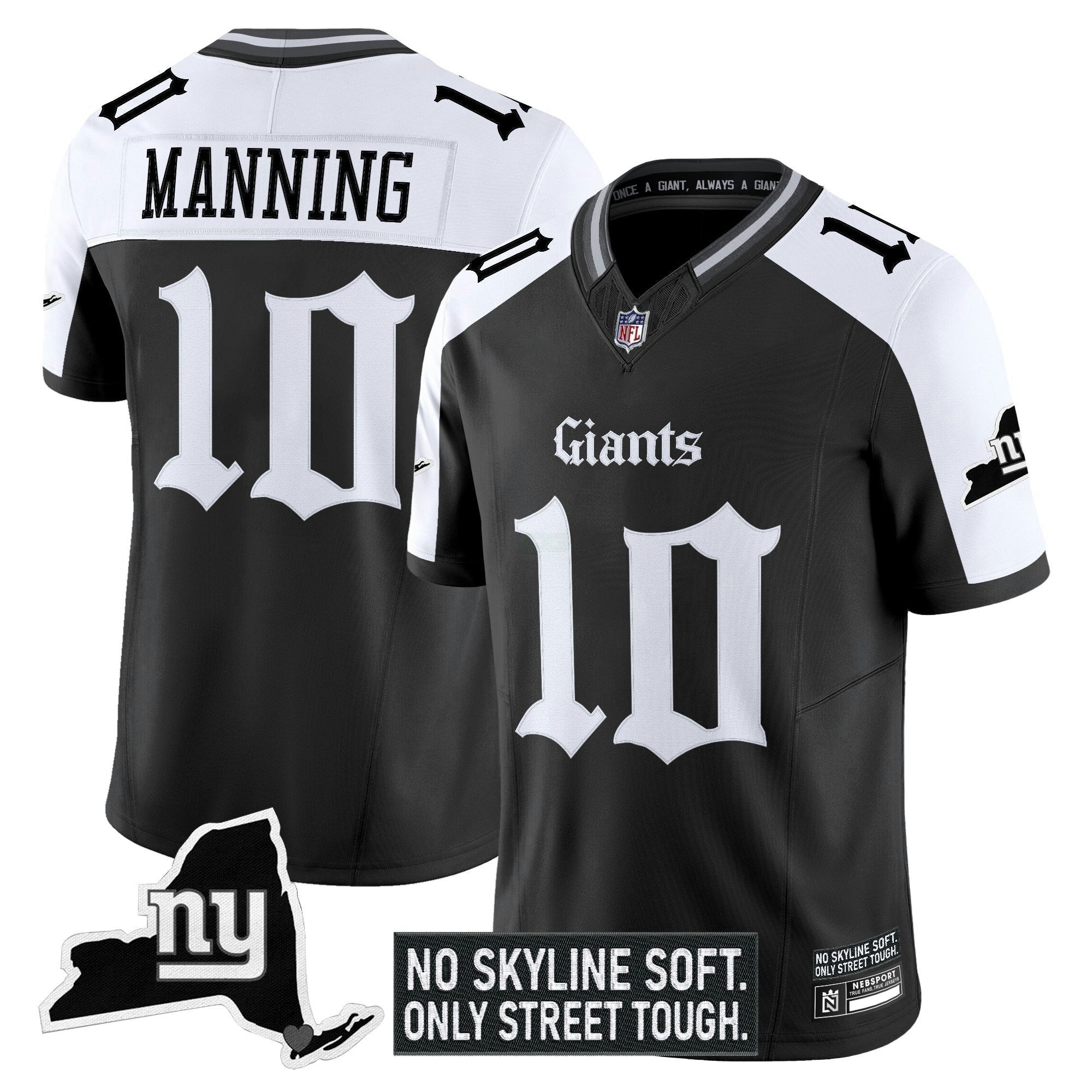 Camisa NFL Men’s New York ‘Gothic Gotham Edition’ Vapor Limited Jersey
