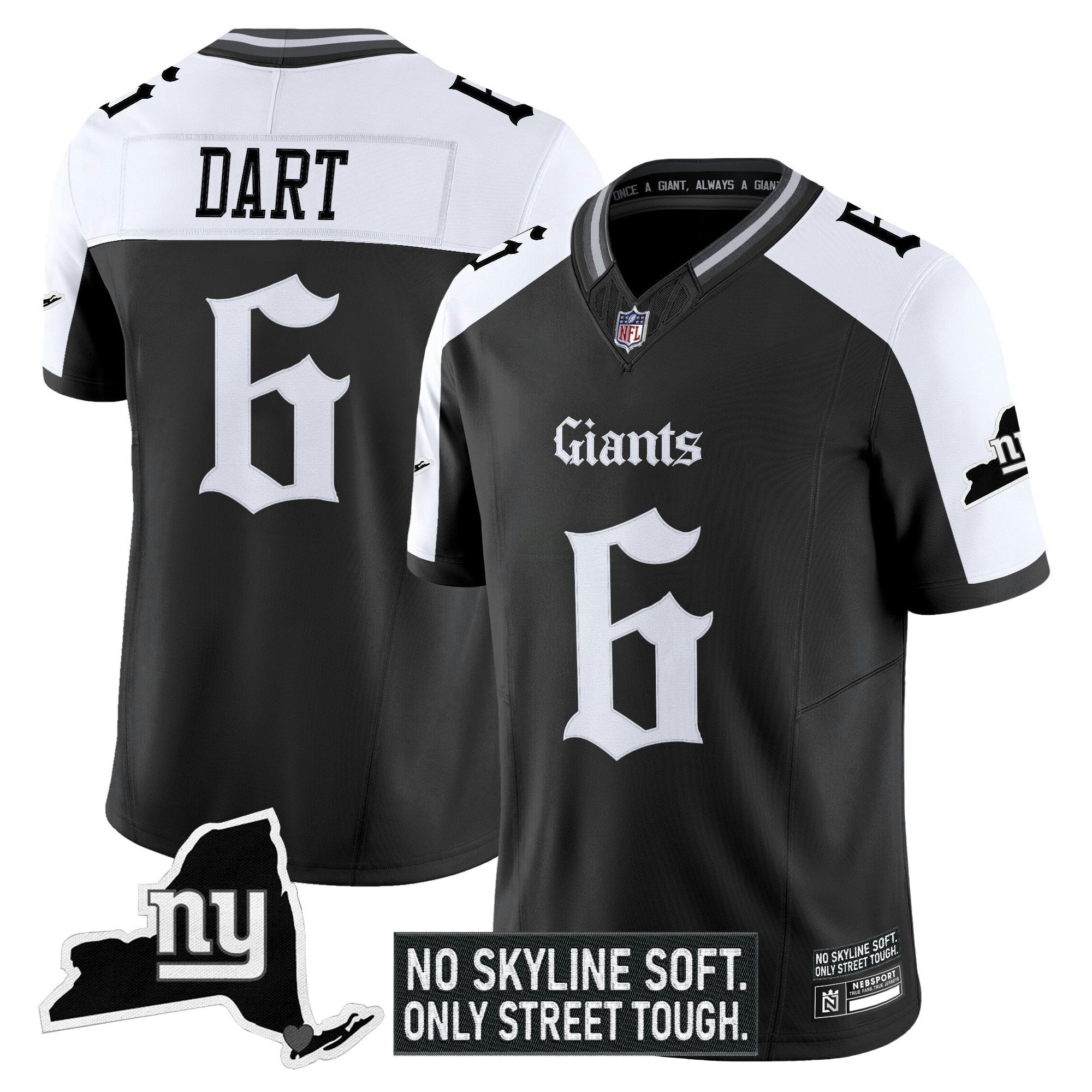Camisa NFL Men’s New York ‘Gothic Gotham Edition’ Vapor Limited Jersey