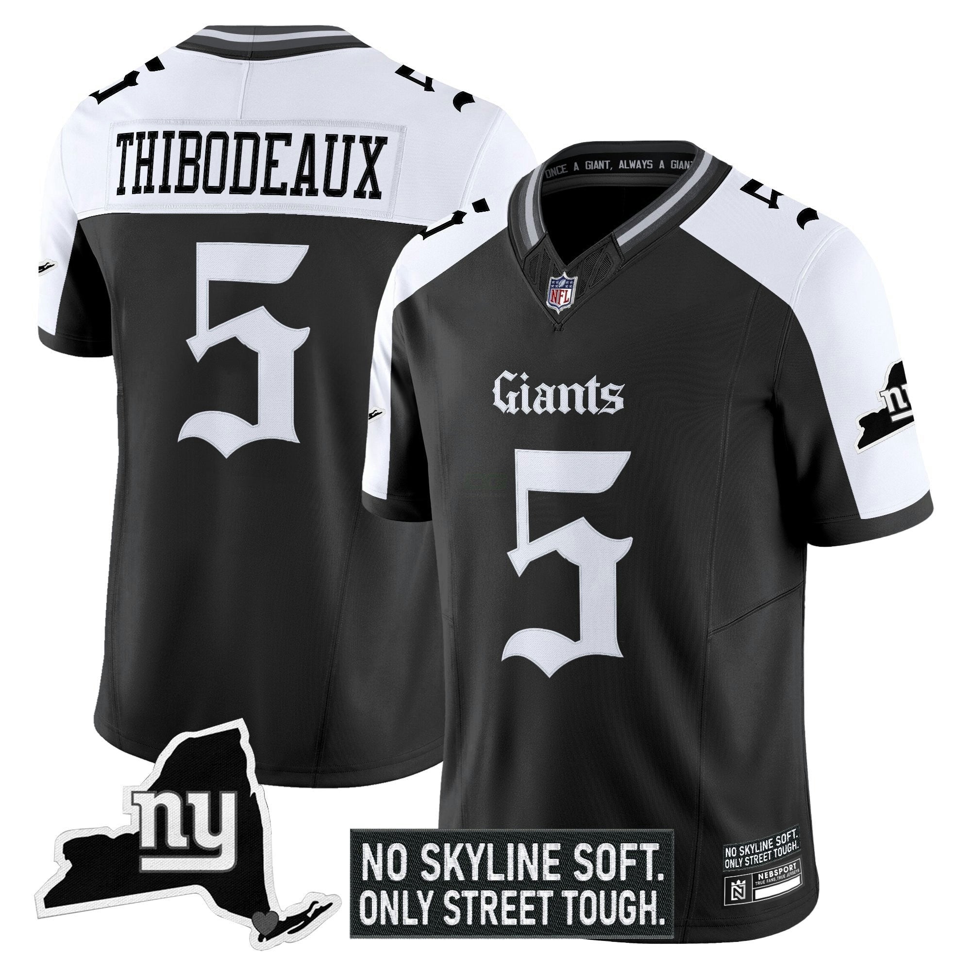 Camisa NFL Men’s New York ‘Gothic Gotham Edition’ Vapor Limited Jersey