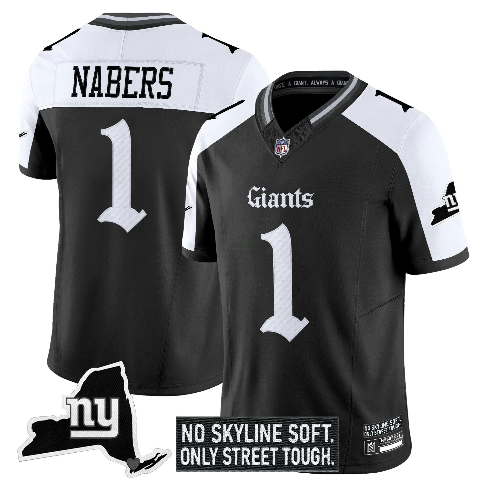 Camisa NFL Men’s New York ‘Gothic Gotham Edition’ Vapor Limited Jersey