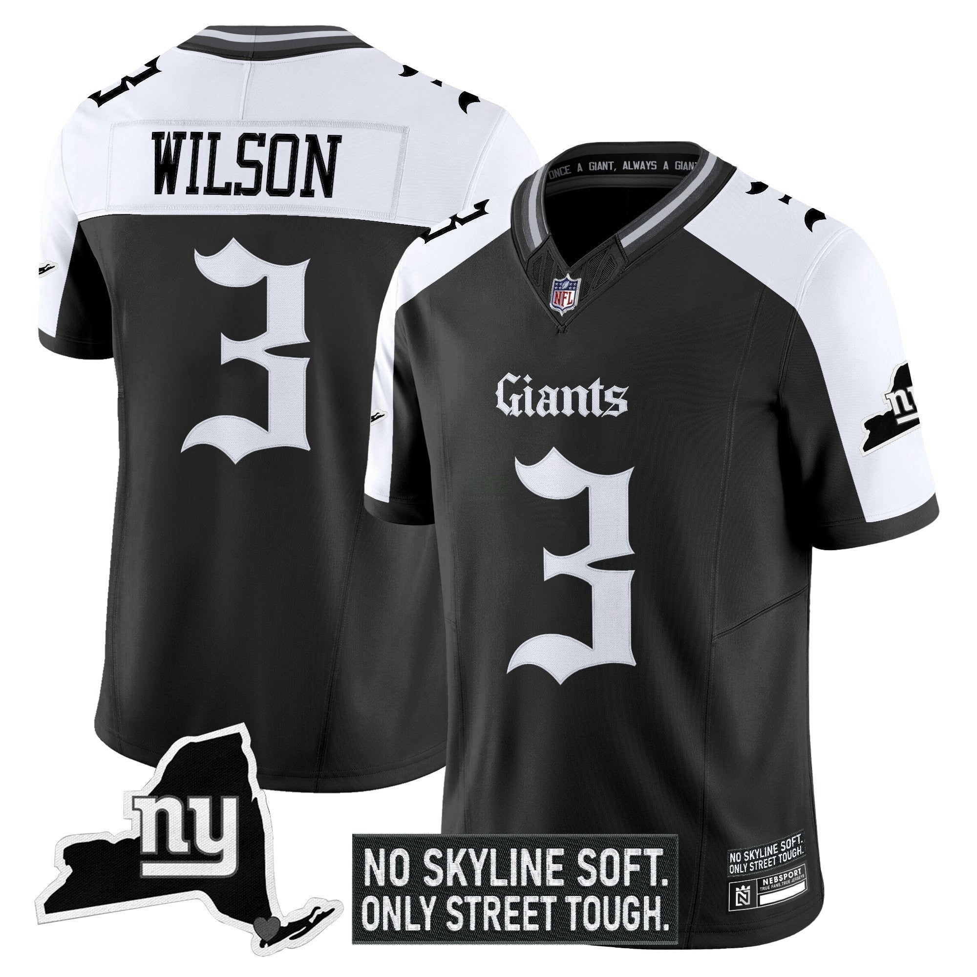 Camisa NFL Men’s New York ‘Gothic Gotham Edition’ Vapor Limited Jersey