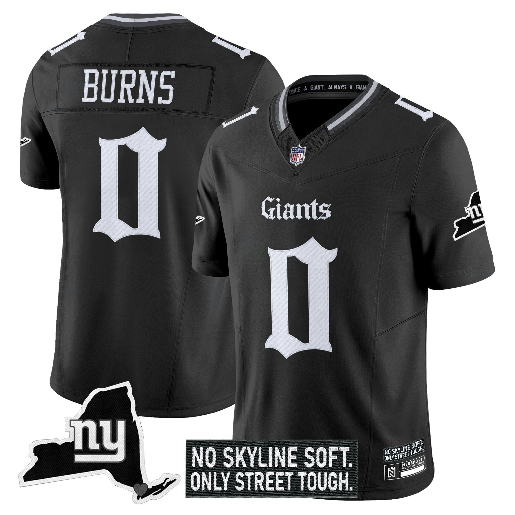 Camisa NFL Men’s New York ‘Gothic Gotham Edition’ Vapor Limited Jersey