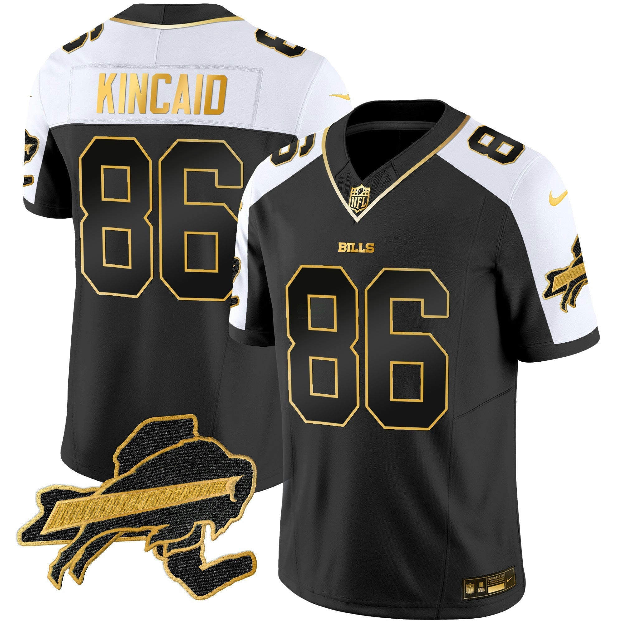 Camisa NFL Men’s New York Patch Dourada Vapor Limited Jersey