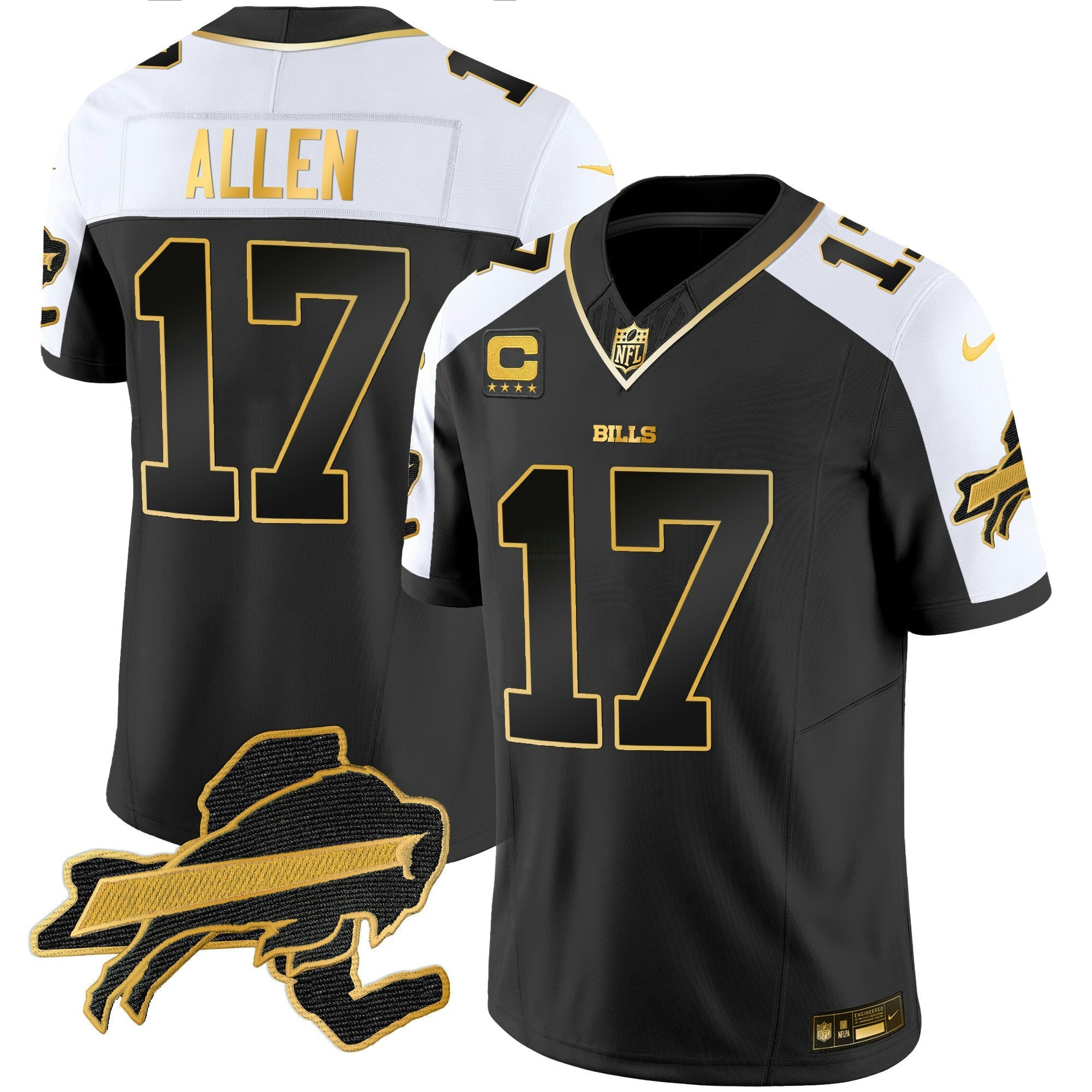 Camisa NFL Men’s New York Patch Dourada Vapor Limited Jersey
