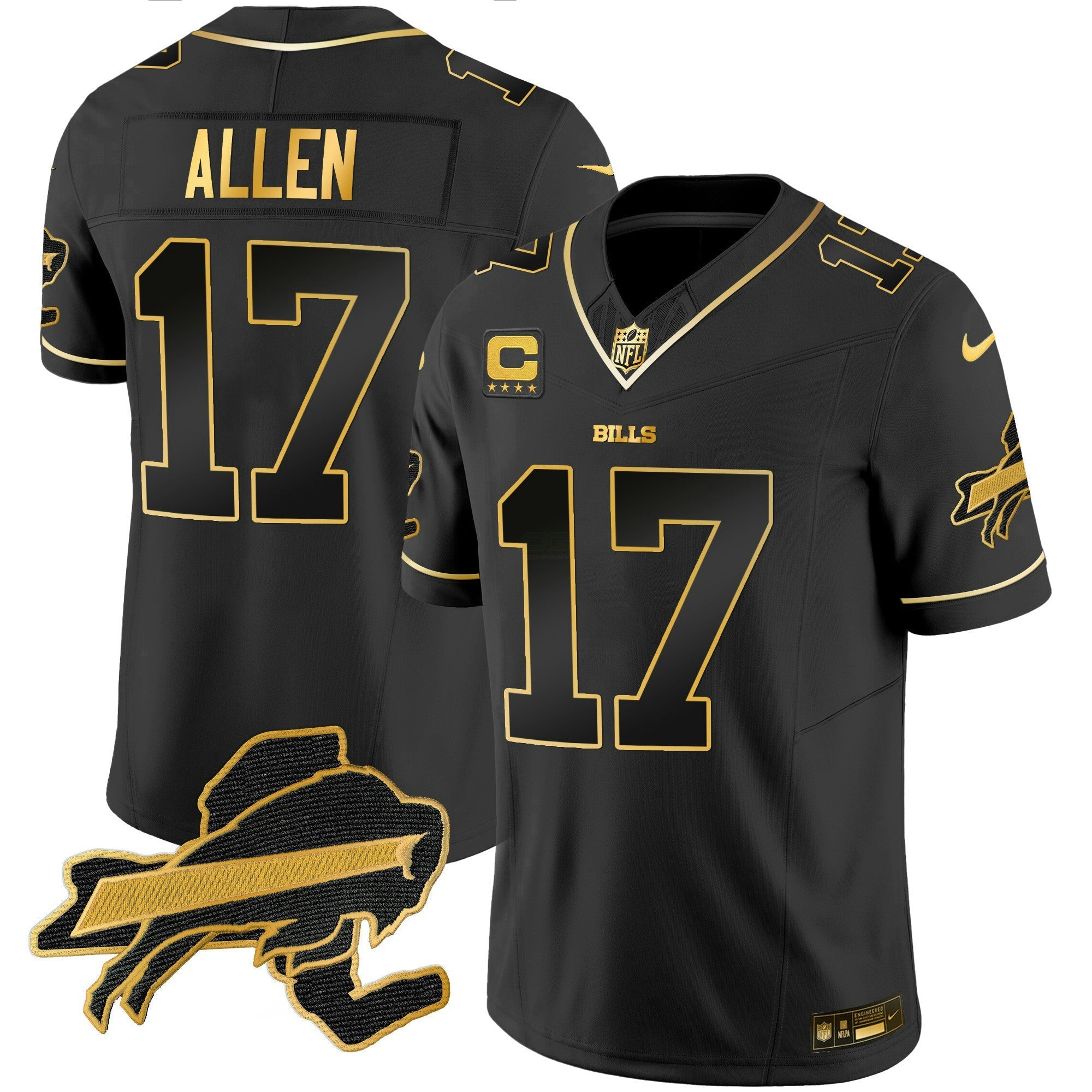 Camisa NFL Men’s New York Patch Dourada Vapor Limited Jersey