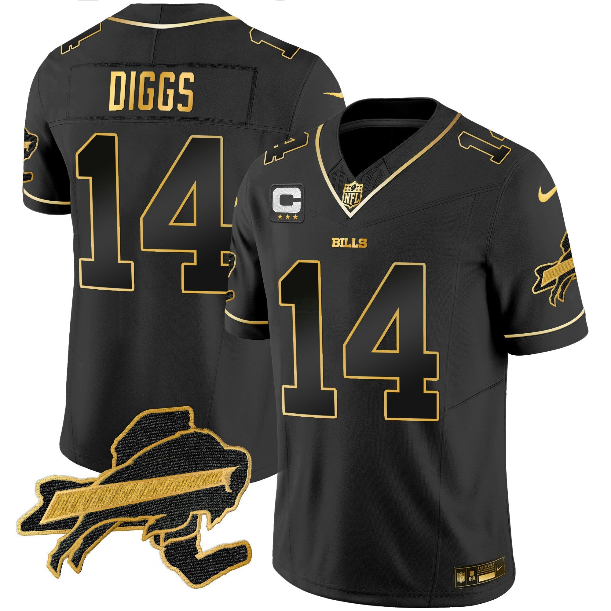 Camisa NFL Men’s New York Patch Dourada Vapor Limited Jersey