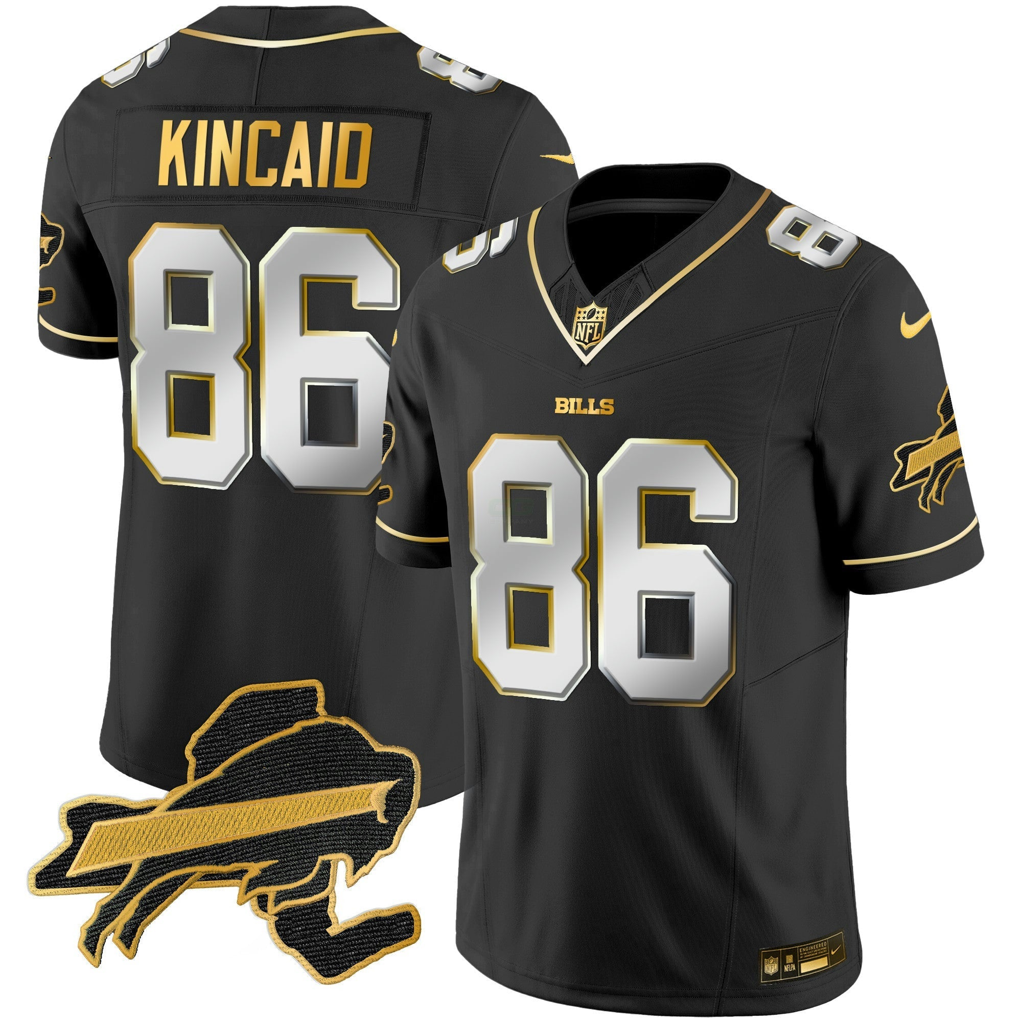 Camisa NFL Men’s New York Patch Dourada Vapor Limited Jersey