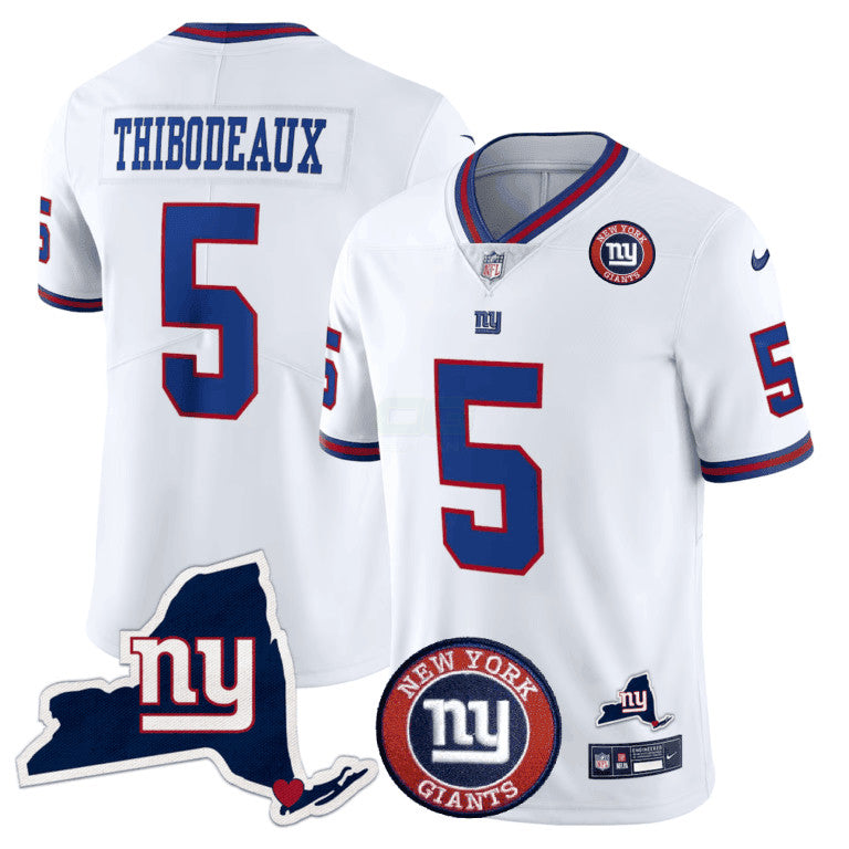 Camisa NFL Men’s New York State & Logo Patch Limited Jersey