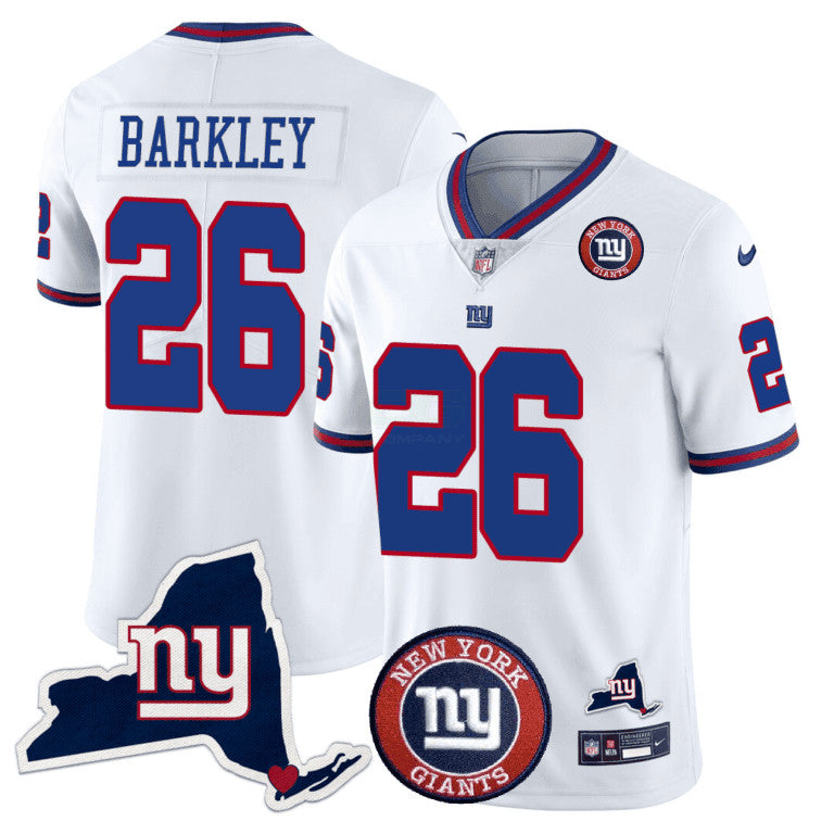 Camisa NFL Men’s New York State & Logo Patch Limited Jersey