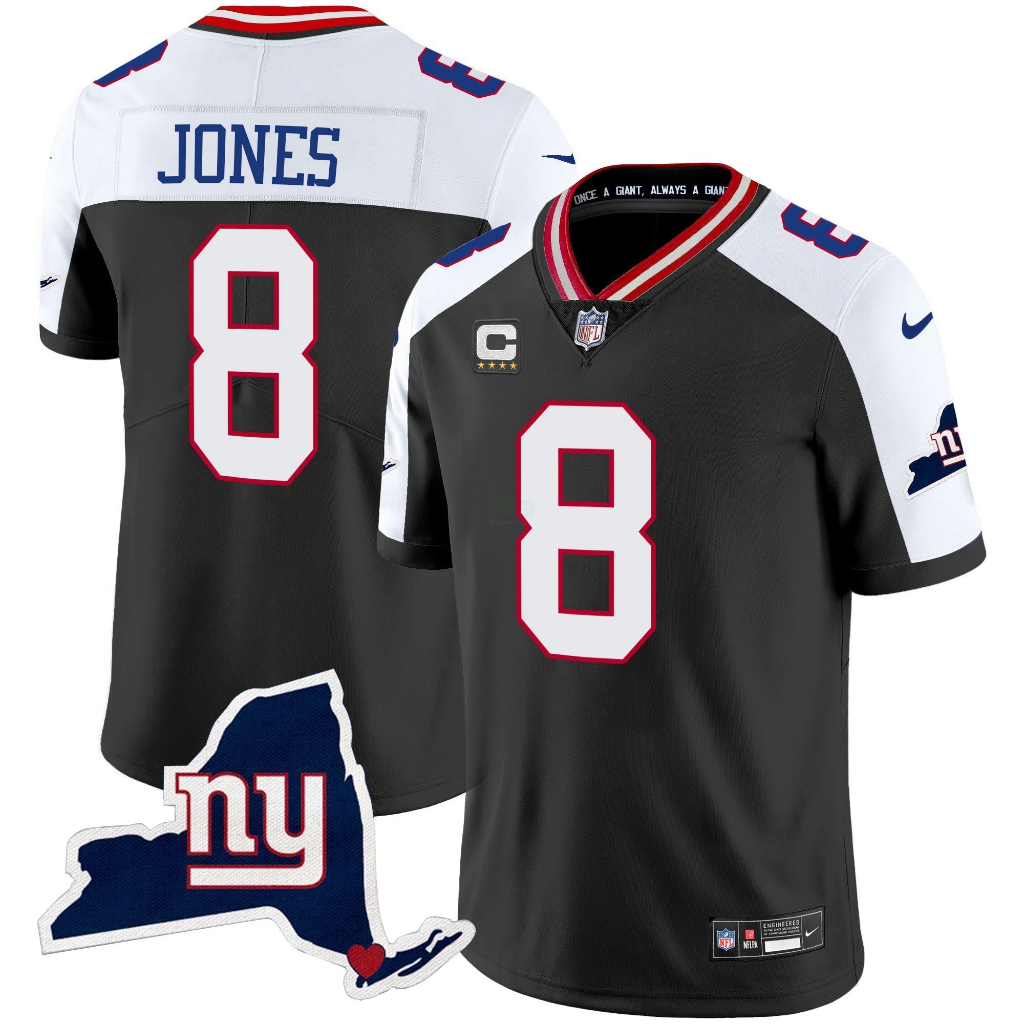 Camisa NFL Men’s New York State Map Patch Limited Jersey