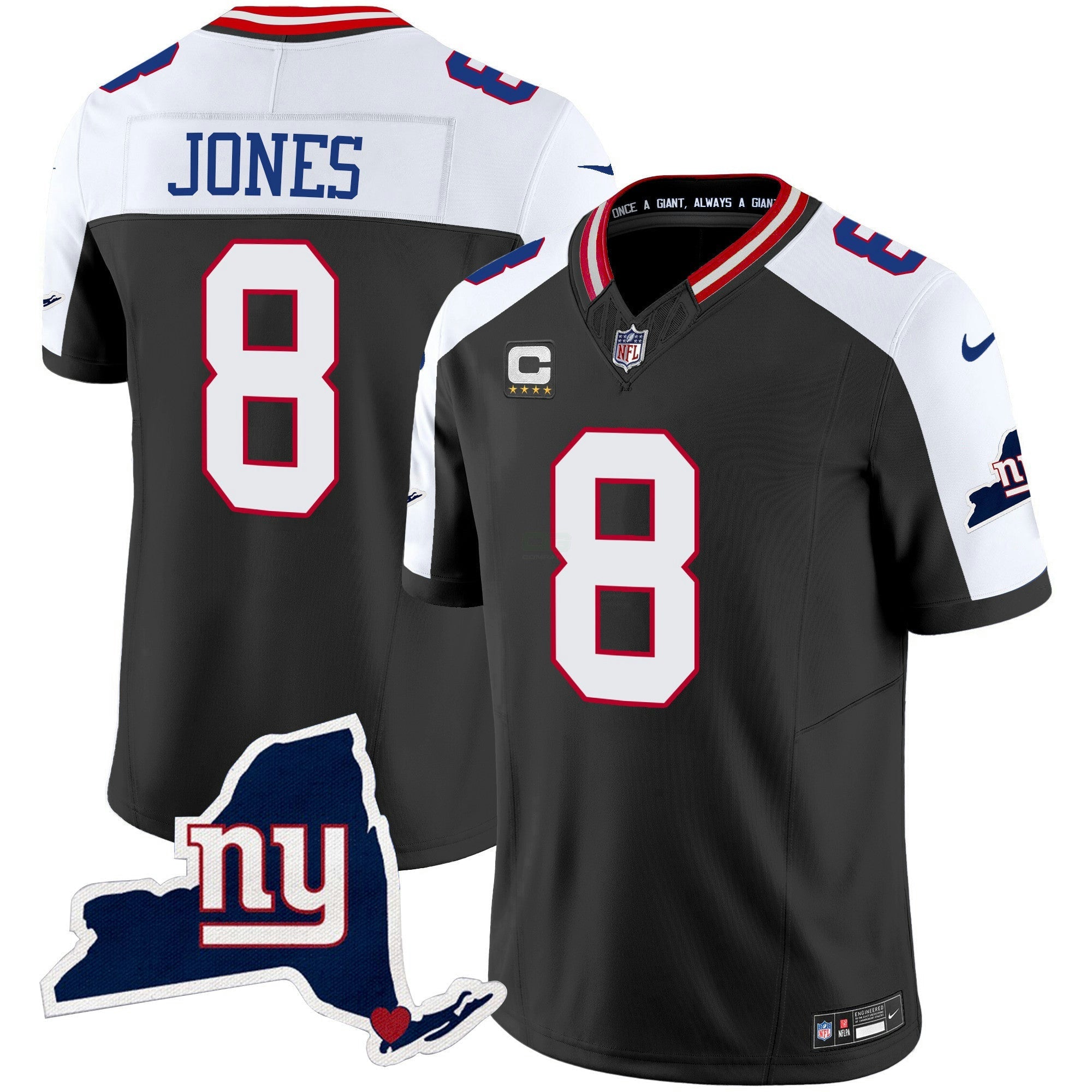 Camisa NFL Men’s New York State Map Patch Limited Jersey V2
