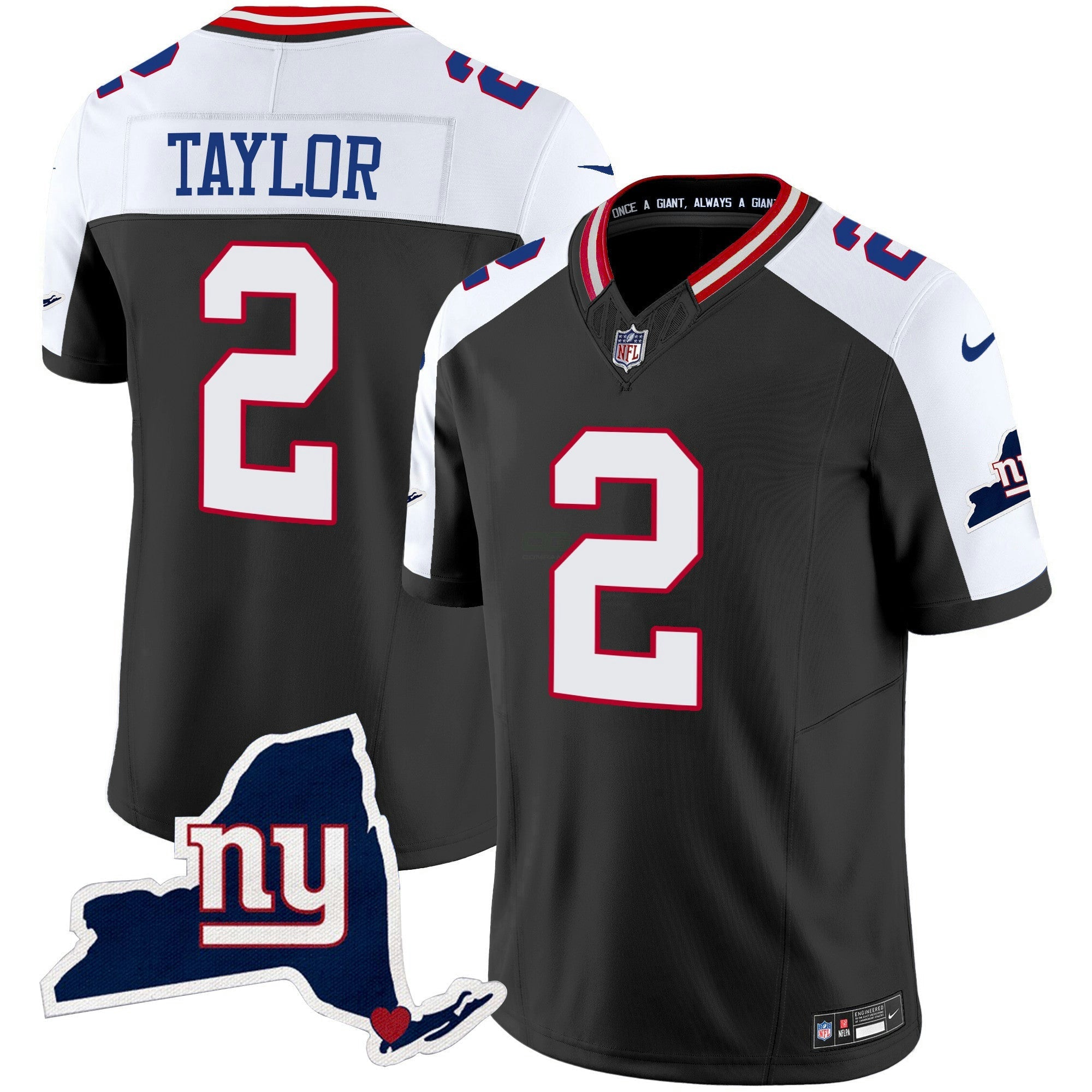 Camisa NFL Men’s New York State Map Patch Limited Jersey V2