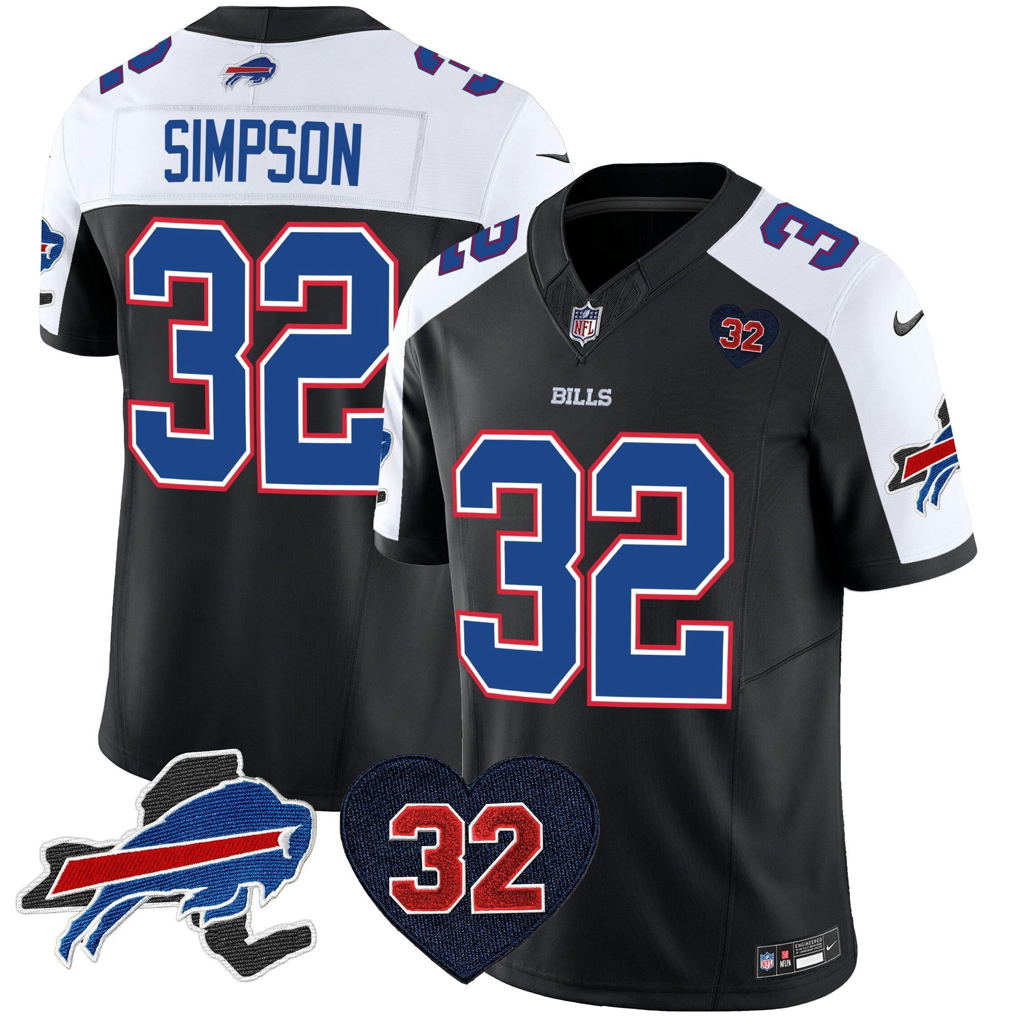 Camisa NFL Men’s O.J. Simpson Patch Vapor Limited Jersey