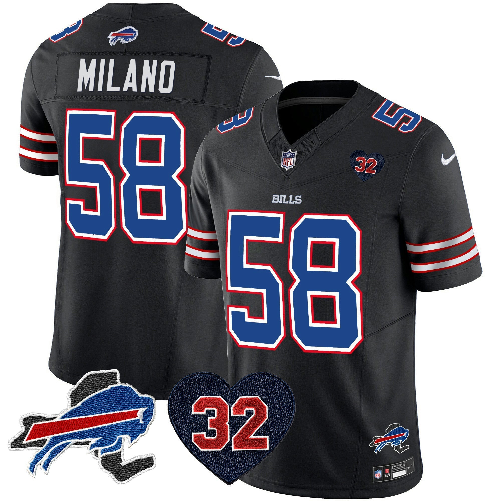 Camisa NFL Men’s O.J. Simpson Patch Vapor Limited Jersey
