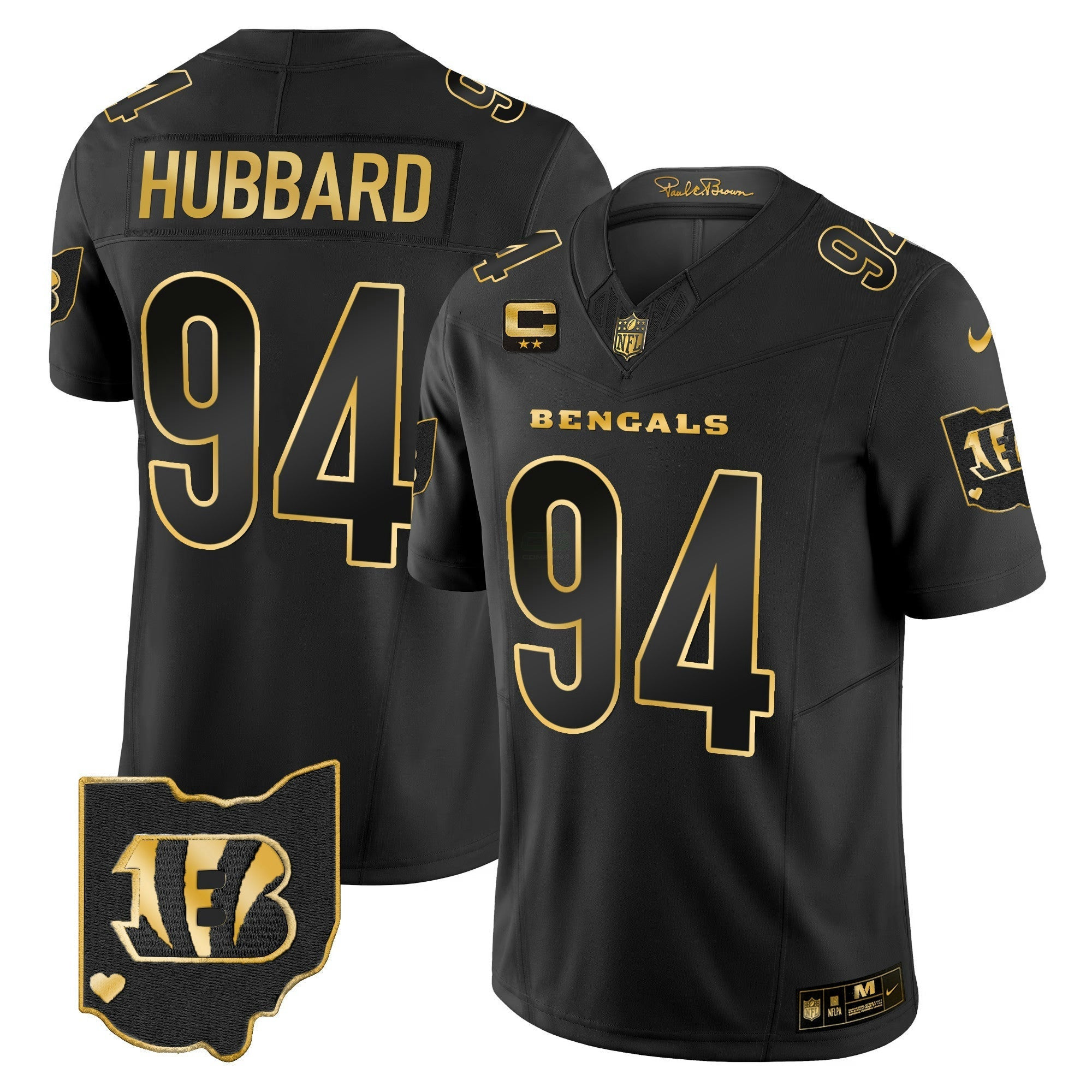 Camisa NFL Men’s Ohio Patch Dourada Vapor Limited Jersey