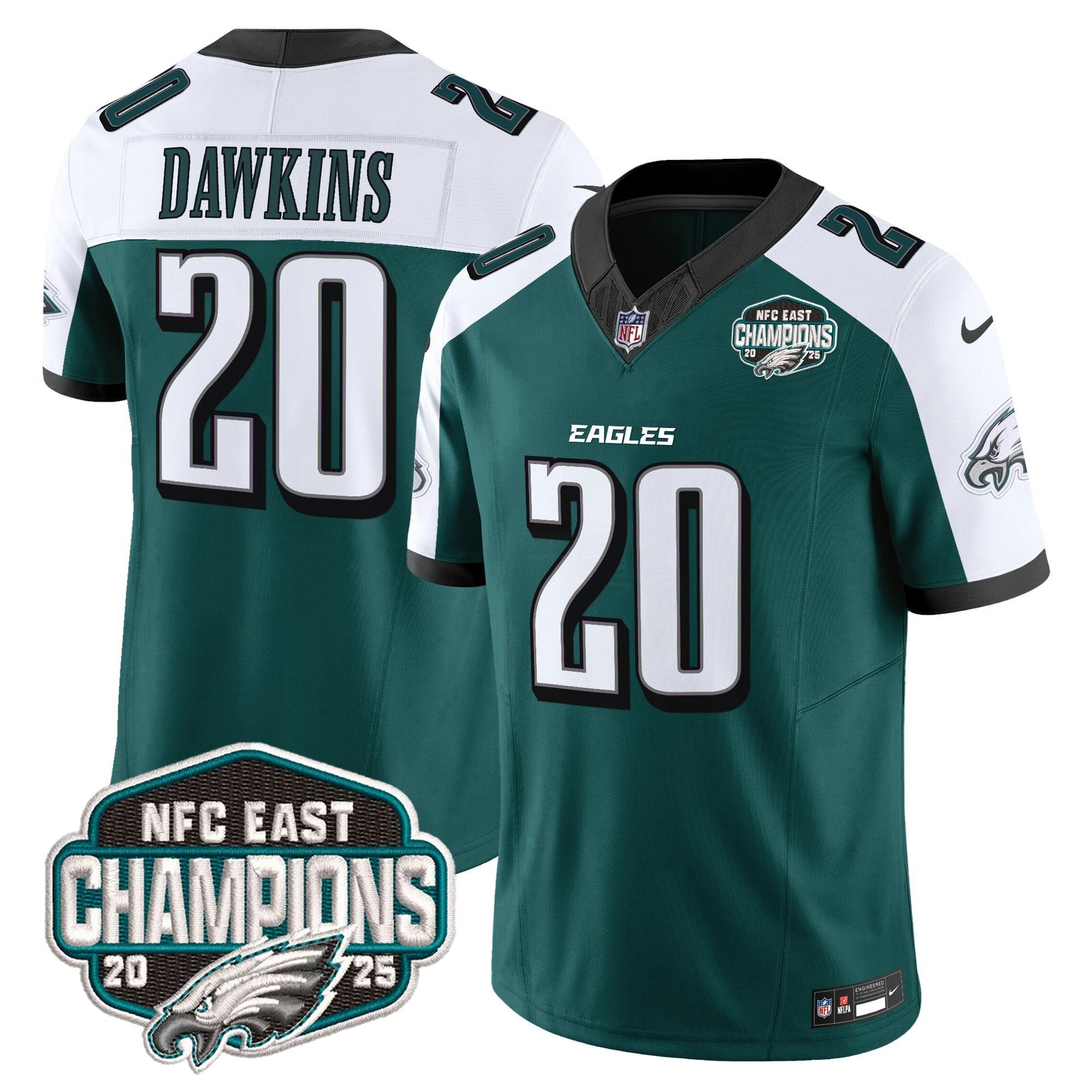 Camisa NFL Men’s Philadelphia 2025 NFC East Division Champions Vapor Limited Jersey