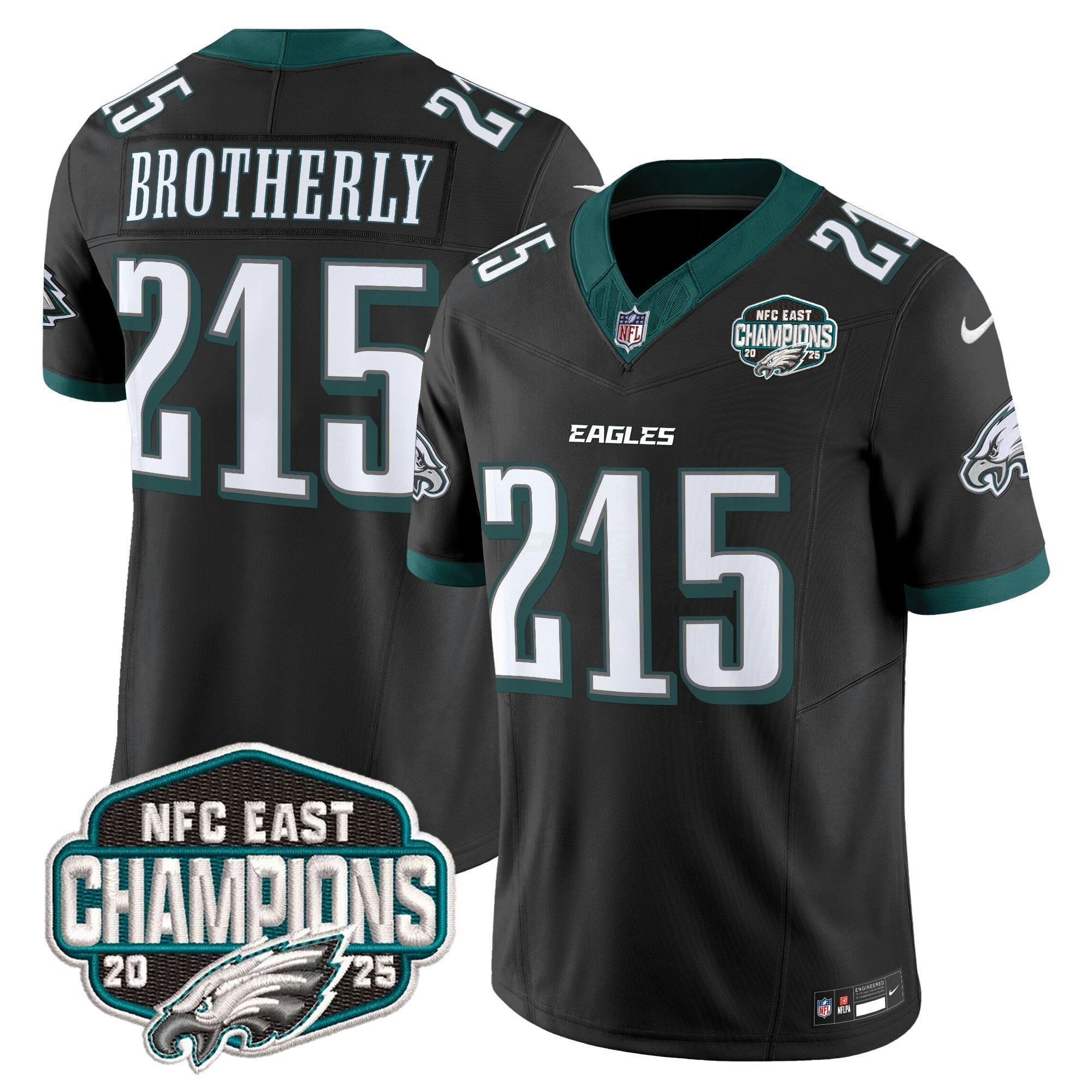 Camisa NFL Men’s Philadelphia 2025 NFC East Division Champions Vapor Limited Jersey