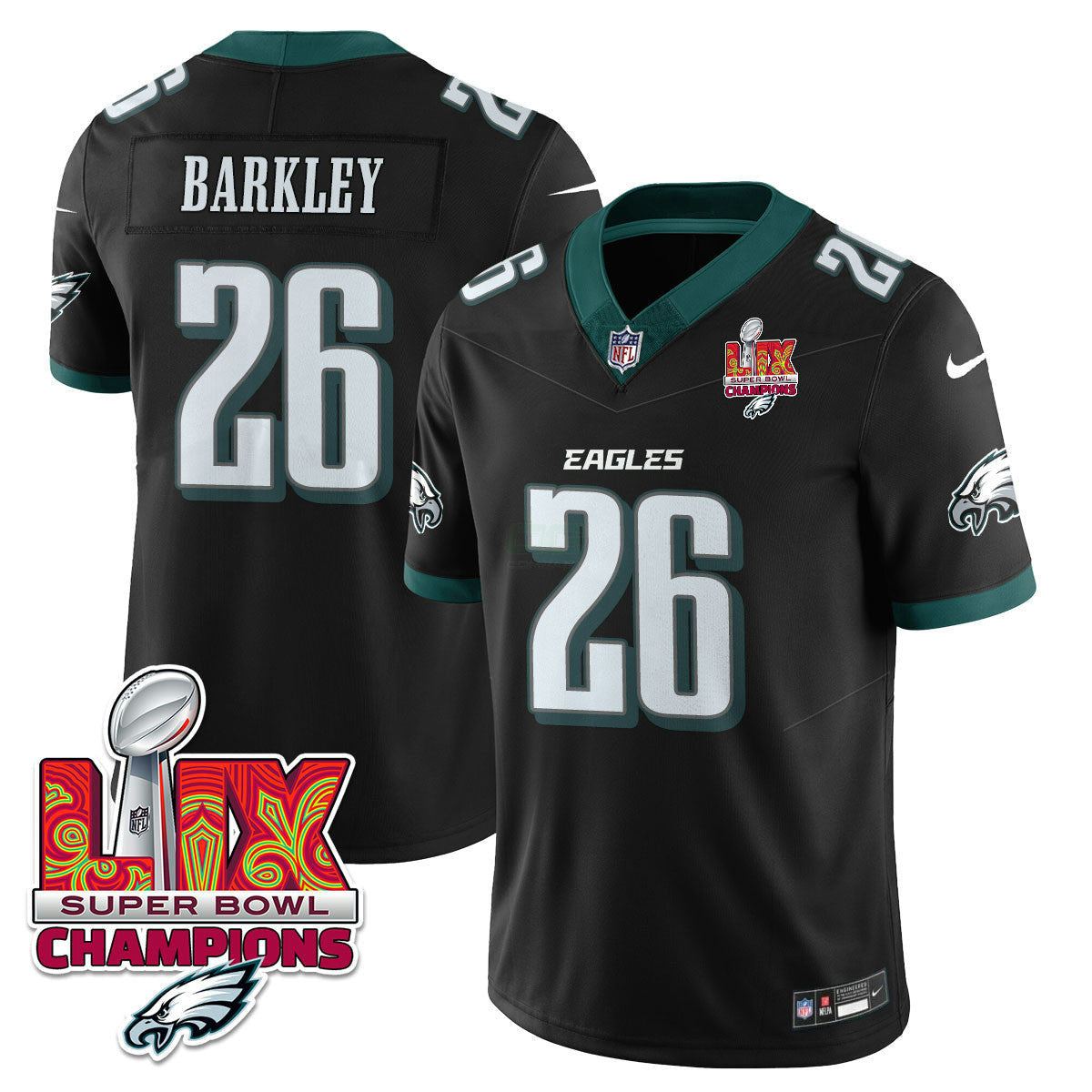 Camisa NFL Men’s Philadelphia Super Bowl LIX Champions Vapor Limited Jersey