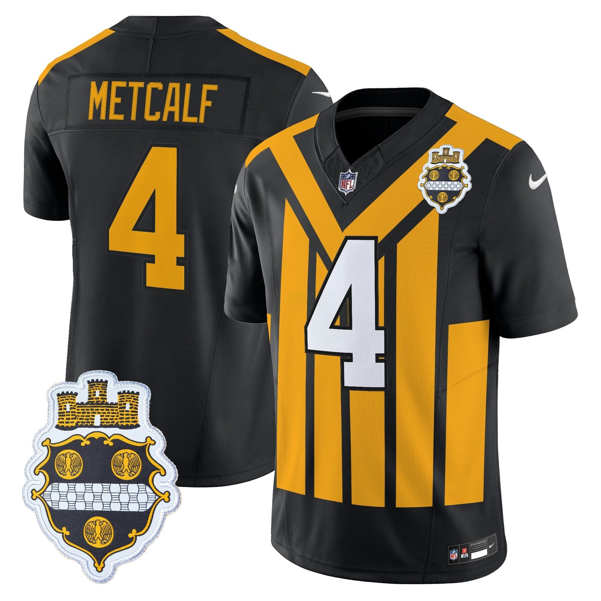 Camisa NFL Men’s Pittsburgh 1933 Patch Throwback Vapor Limited Jersey