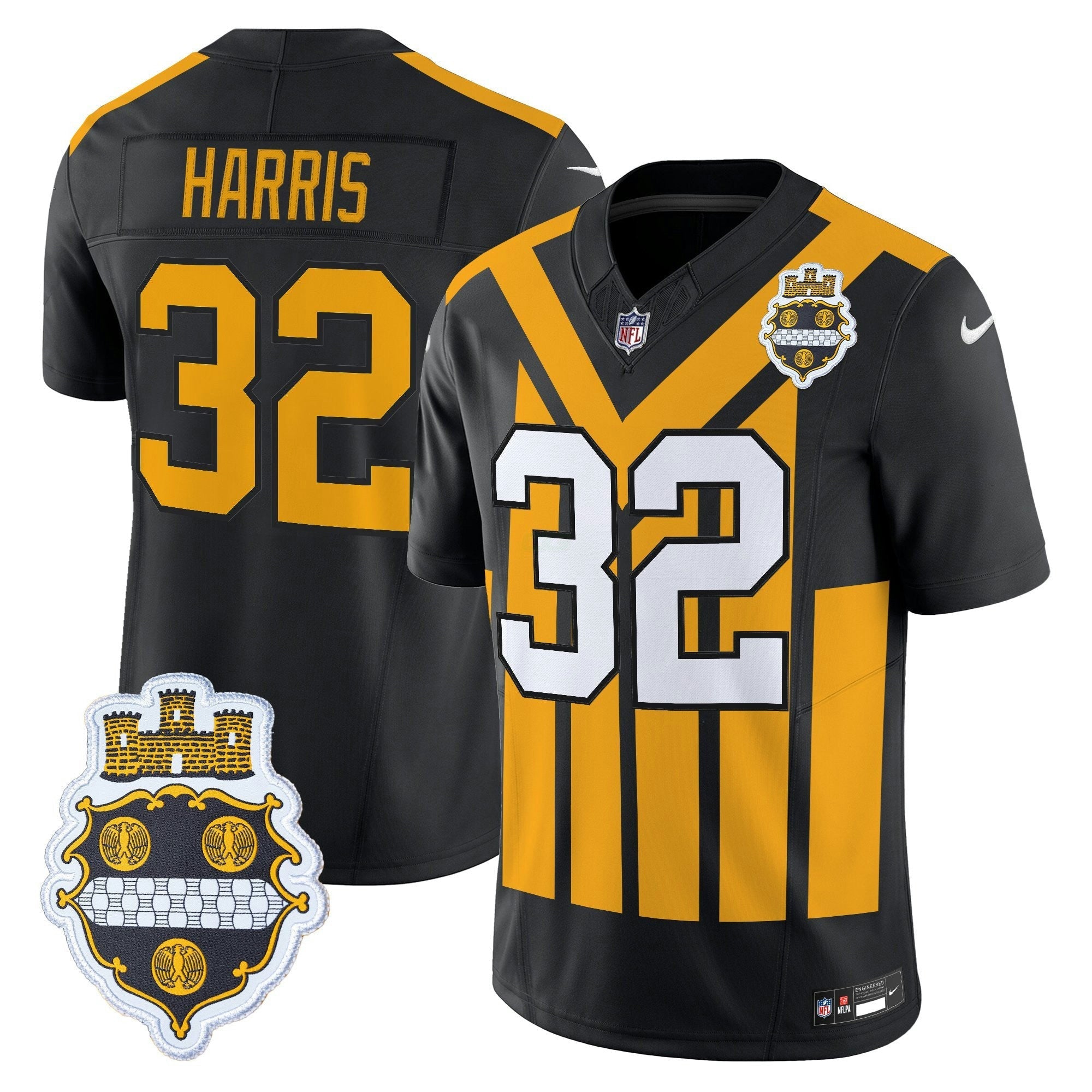 Camisa NFL Men’s Pittsburgh 1933 Patch Throwback Vapor Limited Jersey
