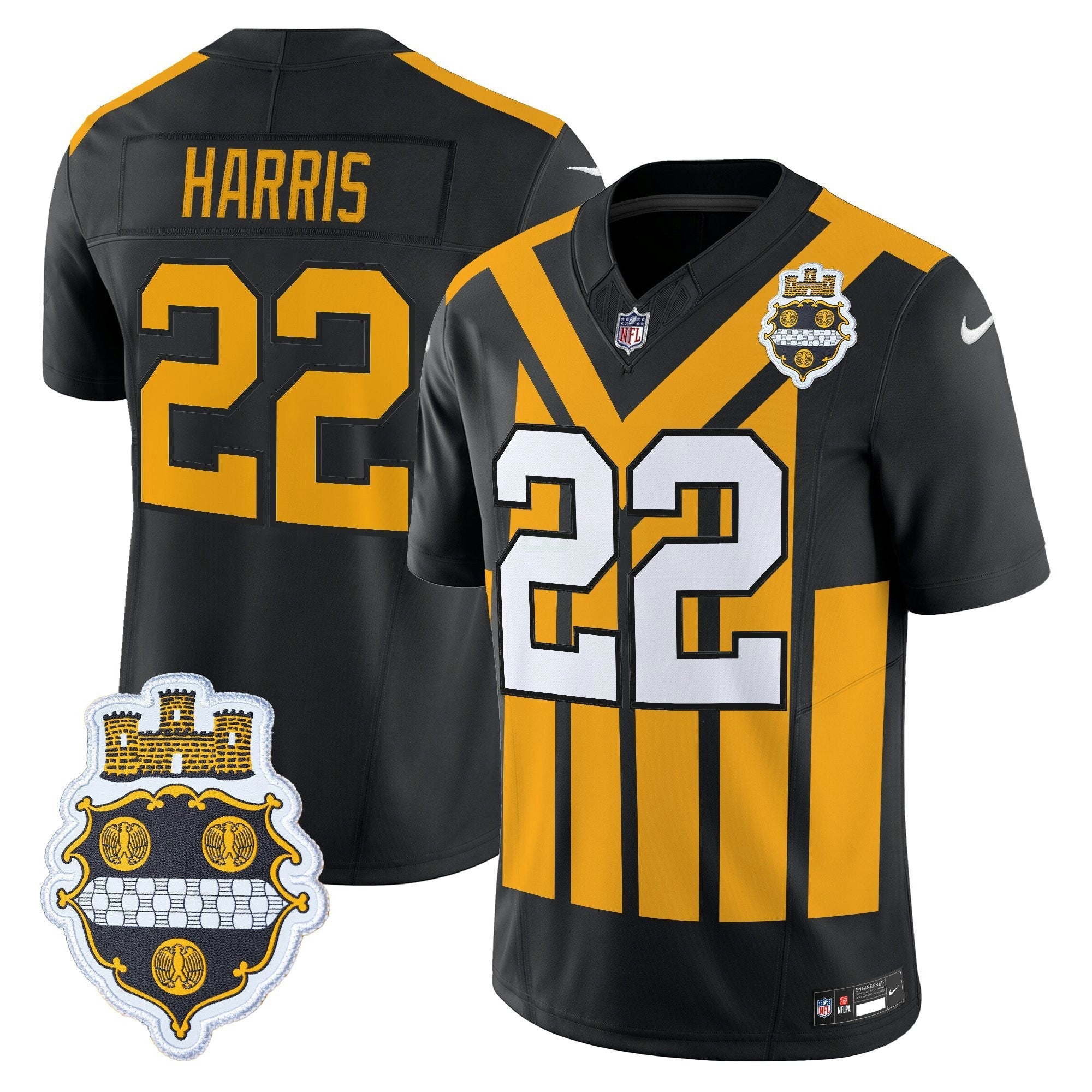 Camisa NFL Men’s Pittsburgh 1933 Patch Throwback Vapor Limited Jersey
