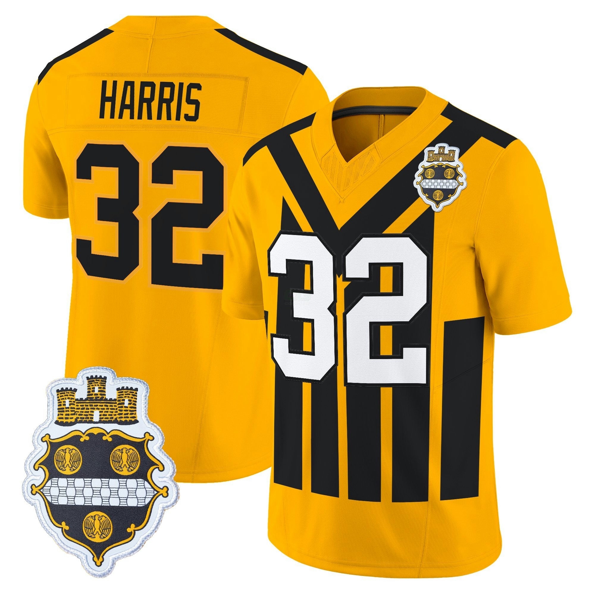 Camisa NFL Men’s Pittsburgh 1933 Patch Throwback Vapor Limited Jersey V2