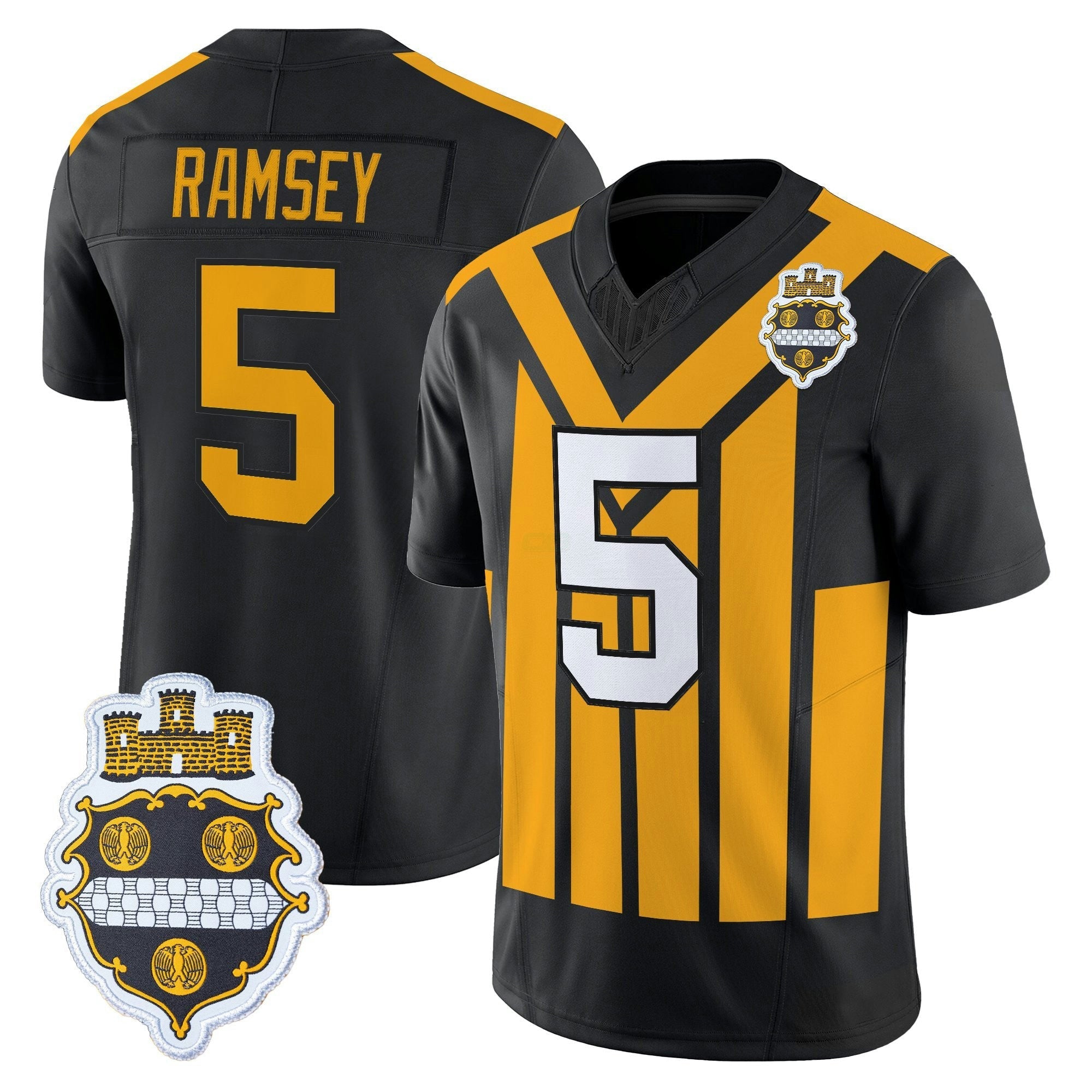 Camisa NFL Men’s Pittsburgh 1933 Patch Throwback Vapor Limited Jersey V2