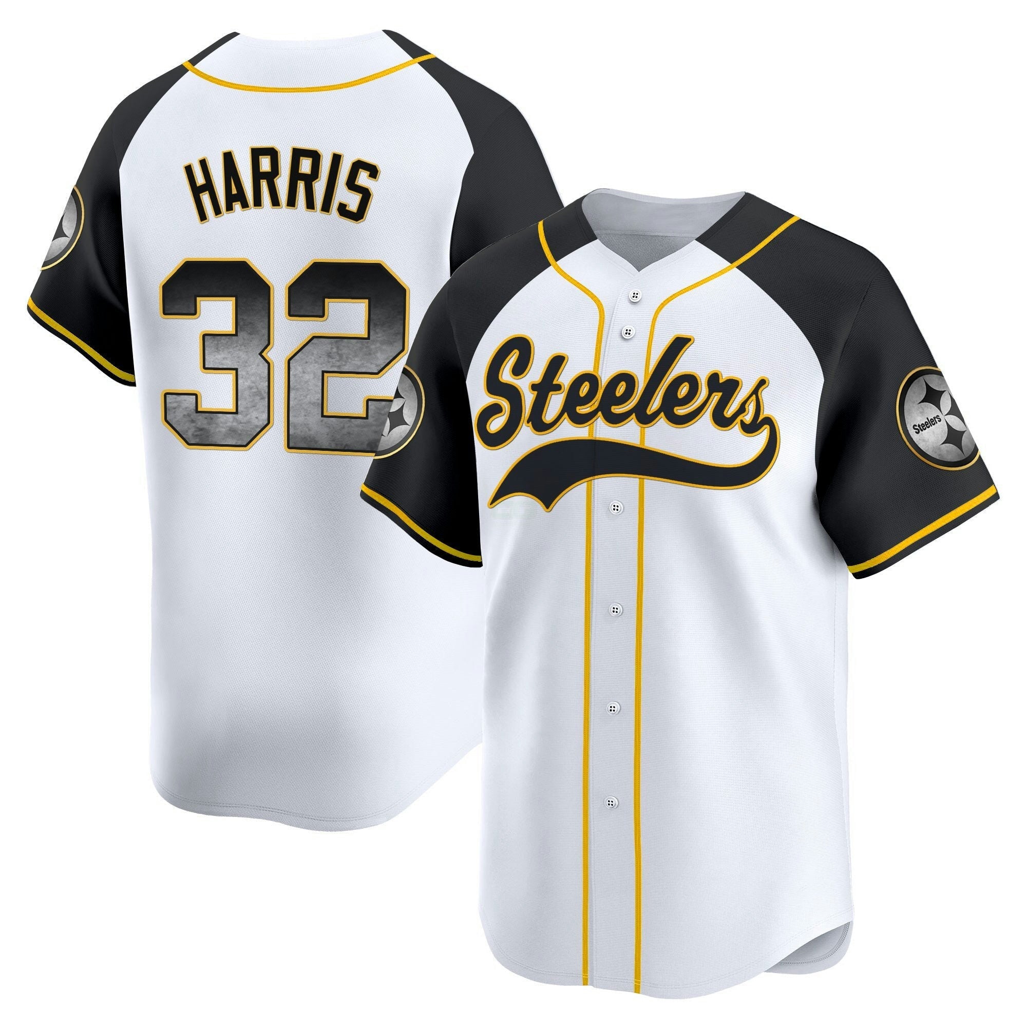 Camisa NFL Men’s Pittsburgh Arch Smoke Vapor Jersey