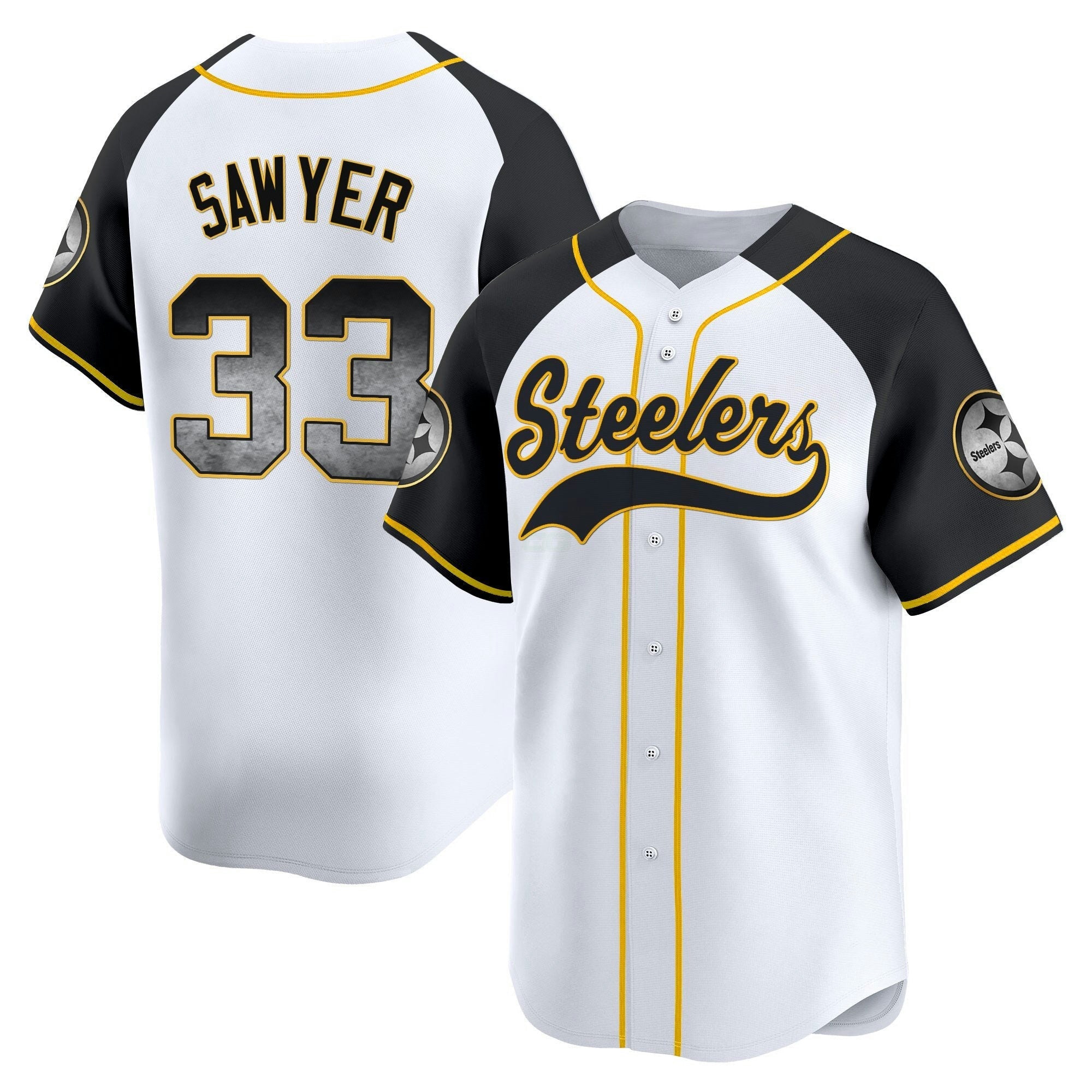 Camisa NFL Men’s Pittsburgh Arch Smoke Vapor Jersey