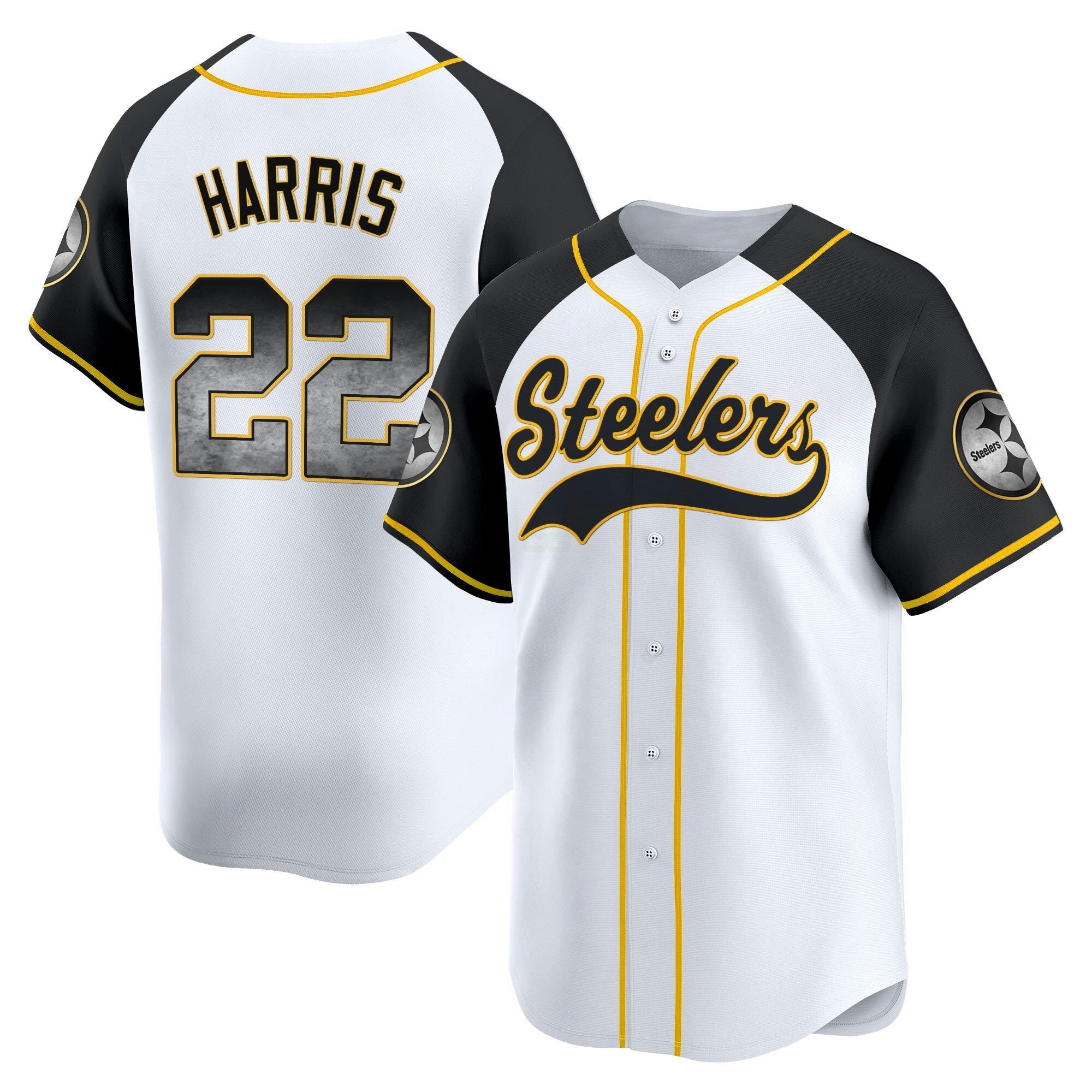 Camisa NFL Men’s Pittsburgh Arch Smoke Vapor Jersey