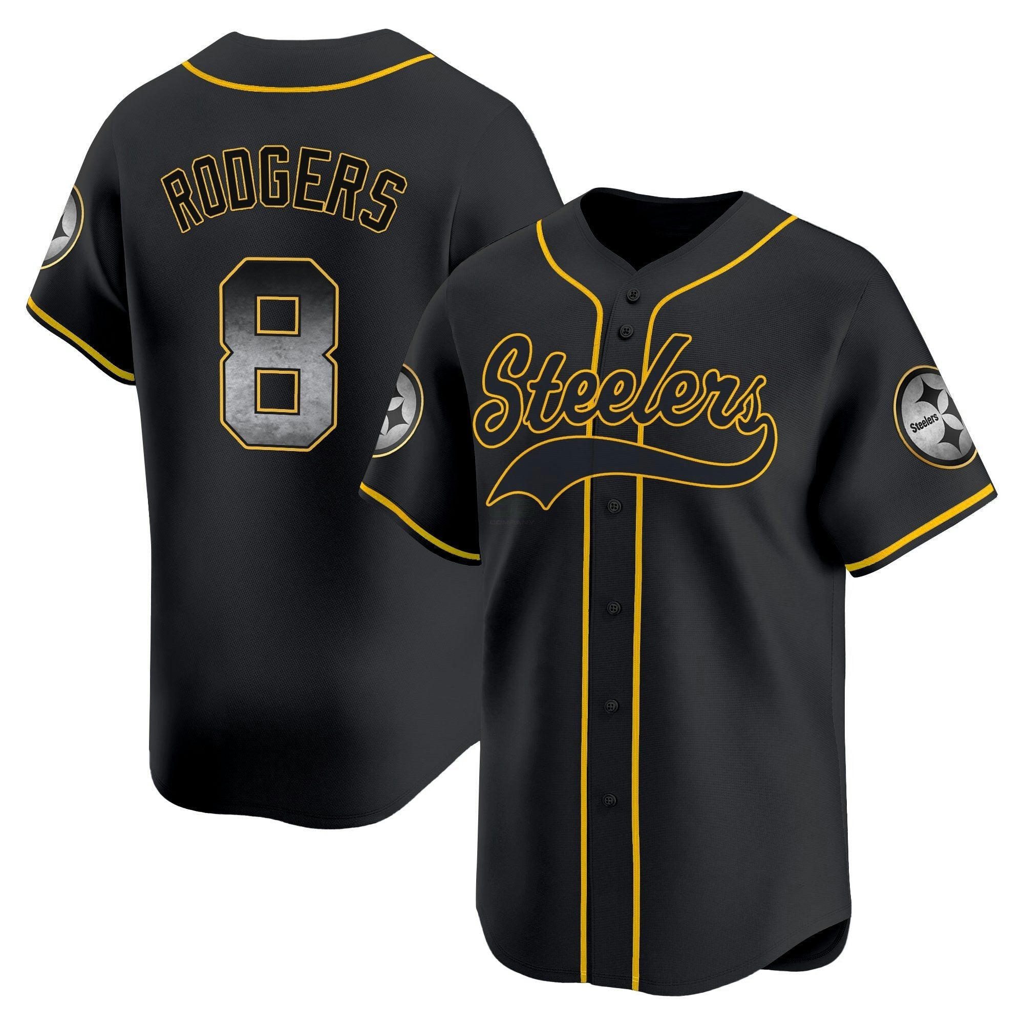 Camisa NFL Men’s Pittsburgh Arch Smoke Vapor Jersey