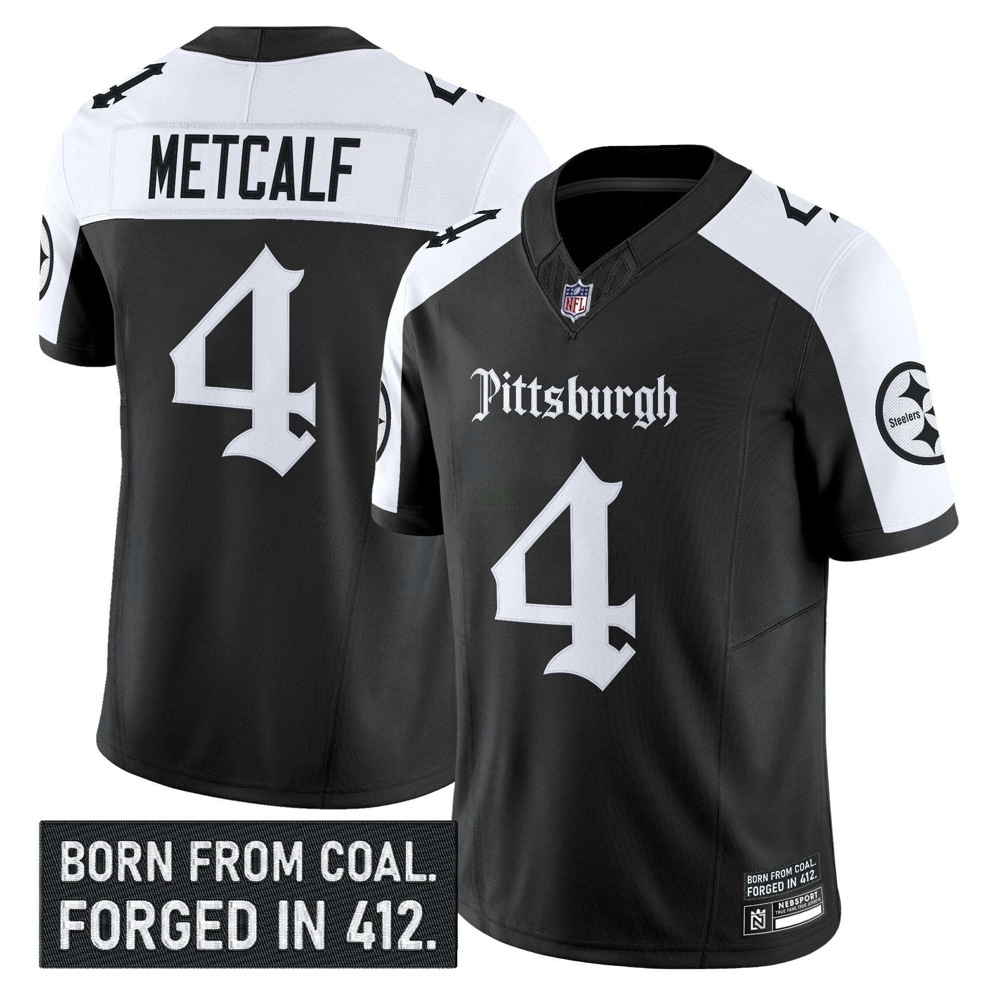 Camisa NFL Men’s Pittsburgh ‘Gothic Steel City Edition’ Vapor Limited Jersey