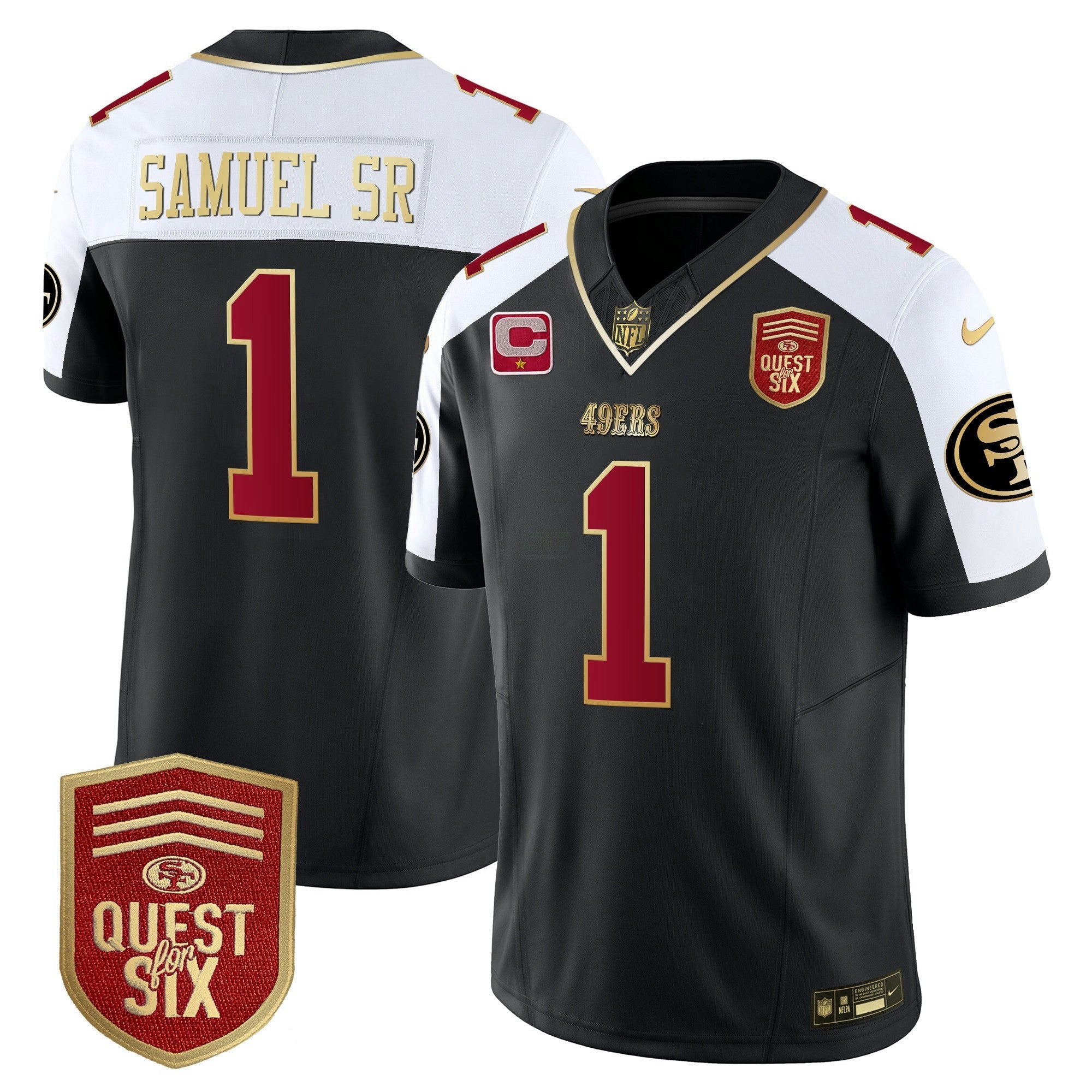 Camisa NFL Men’s Quest For Six Patch Vapor Limited Jersey