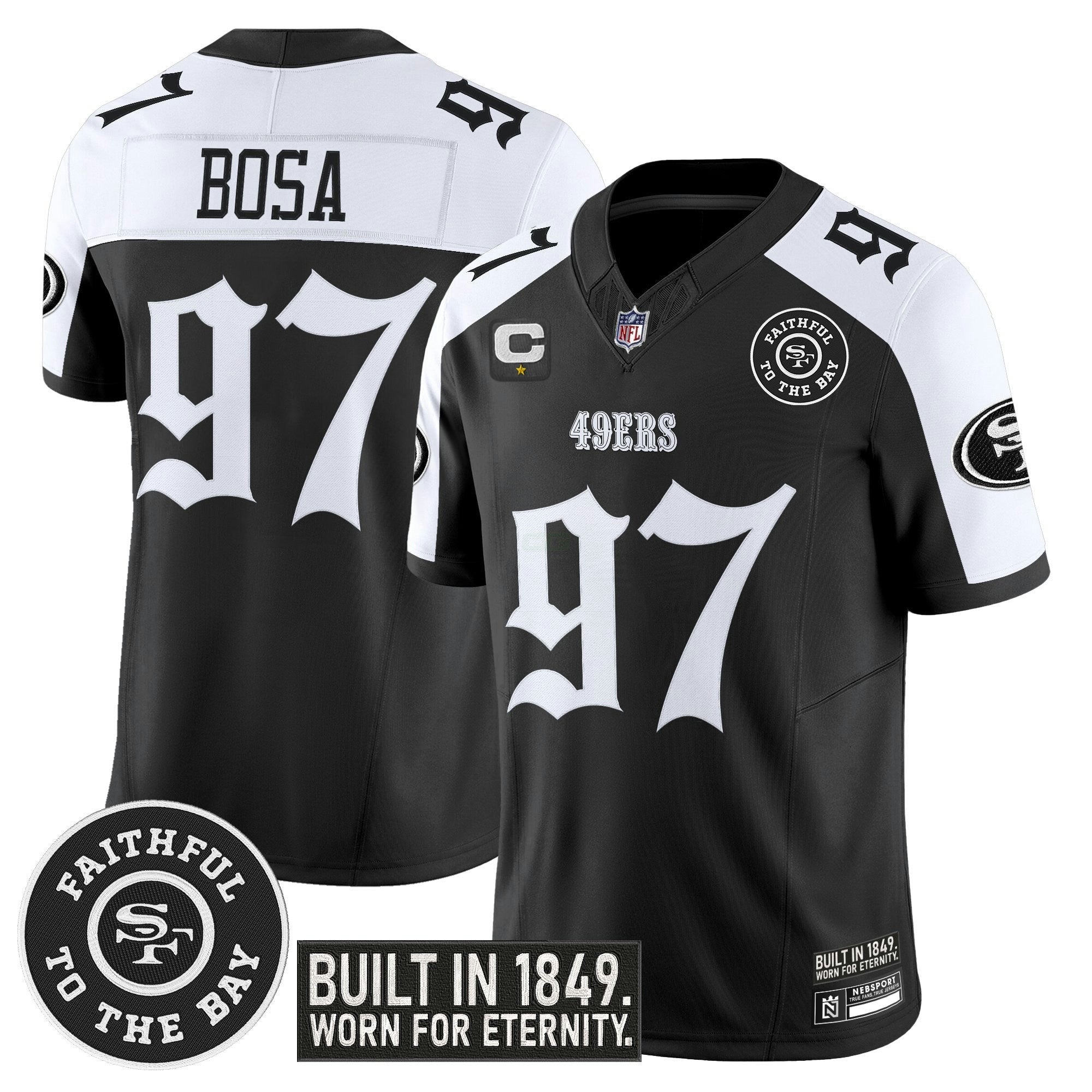 Camisa NFL Men’s San Francisco ‘Fog City Gothic Edition’ Vapor Limited Jersey