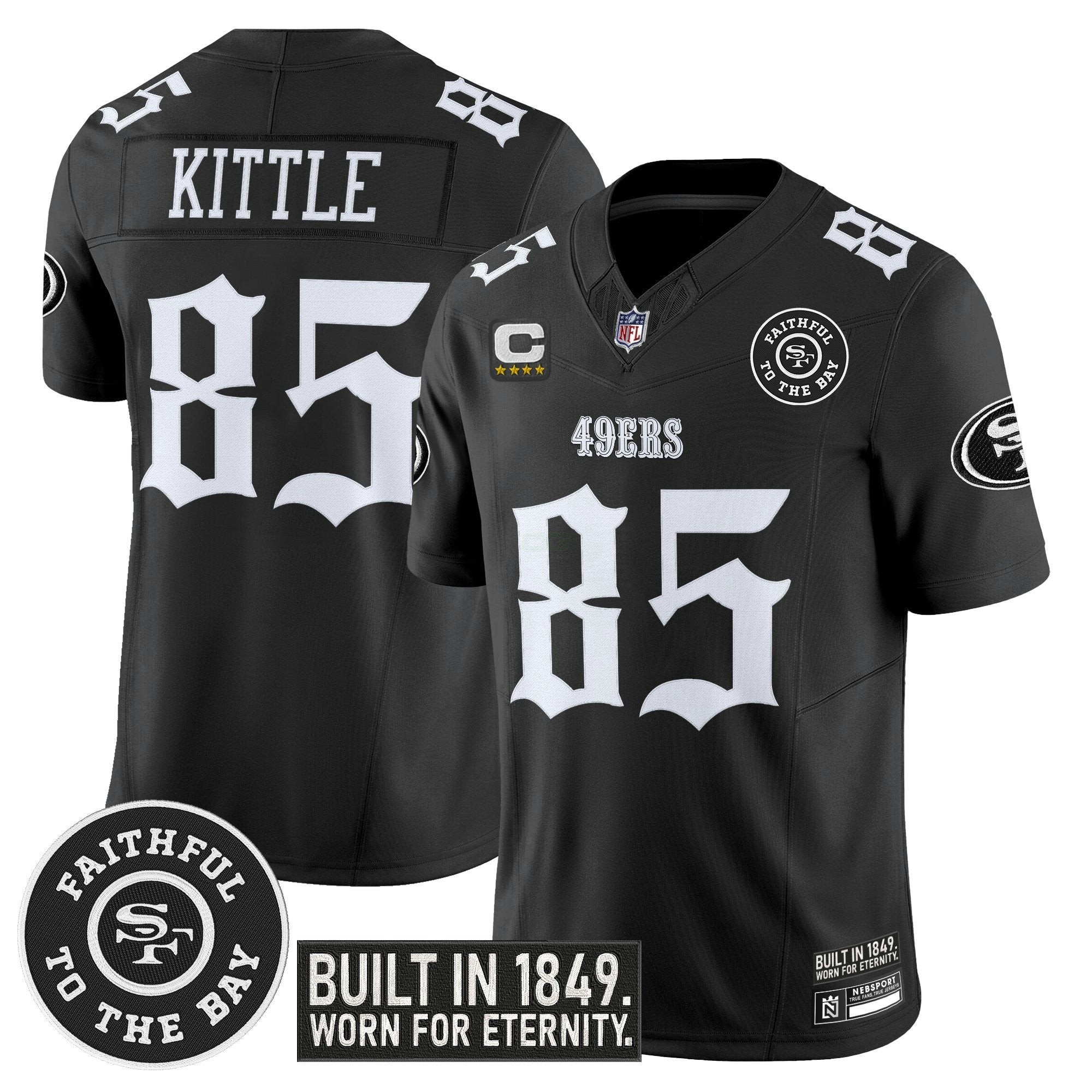Camisa NFL Men’s San Francisco ‘Fog City Gothic Edition’ Vapor Limited Jersey
