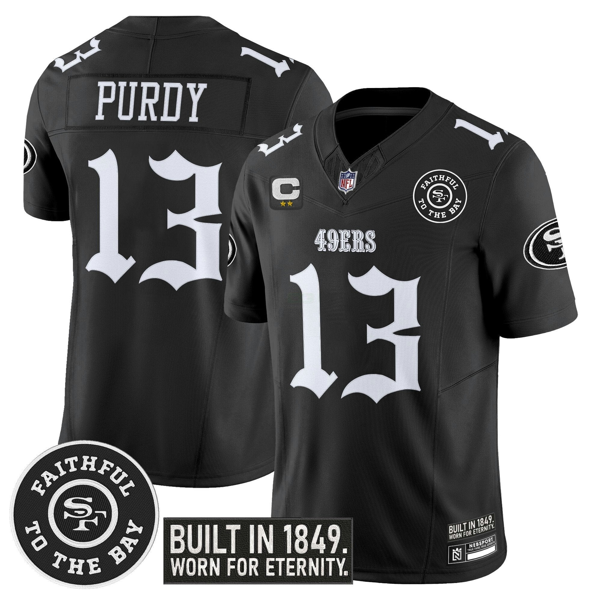 Camisa NFL Men’s San Francisco ‘Fog City Gothic Edition’ Vapor Limited Jersey