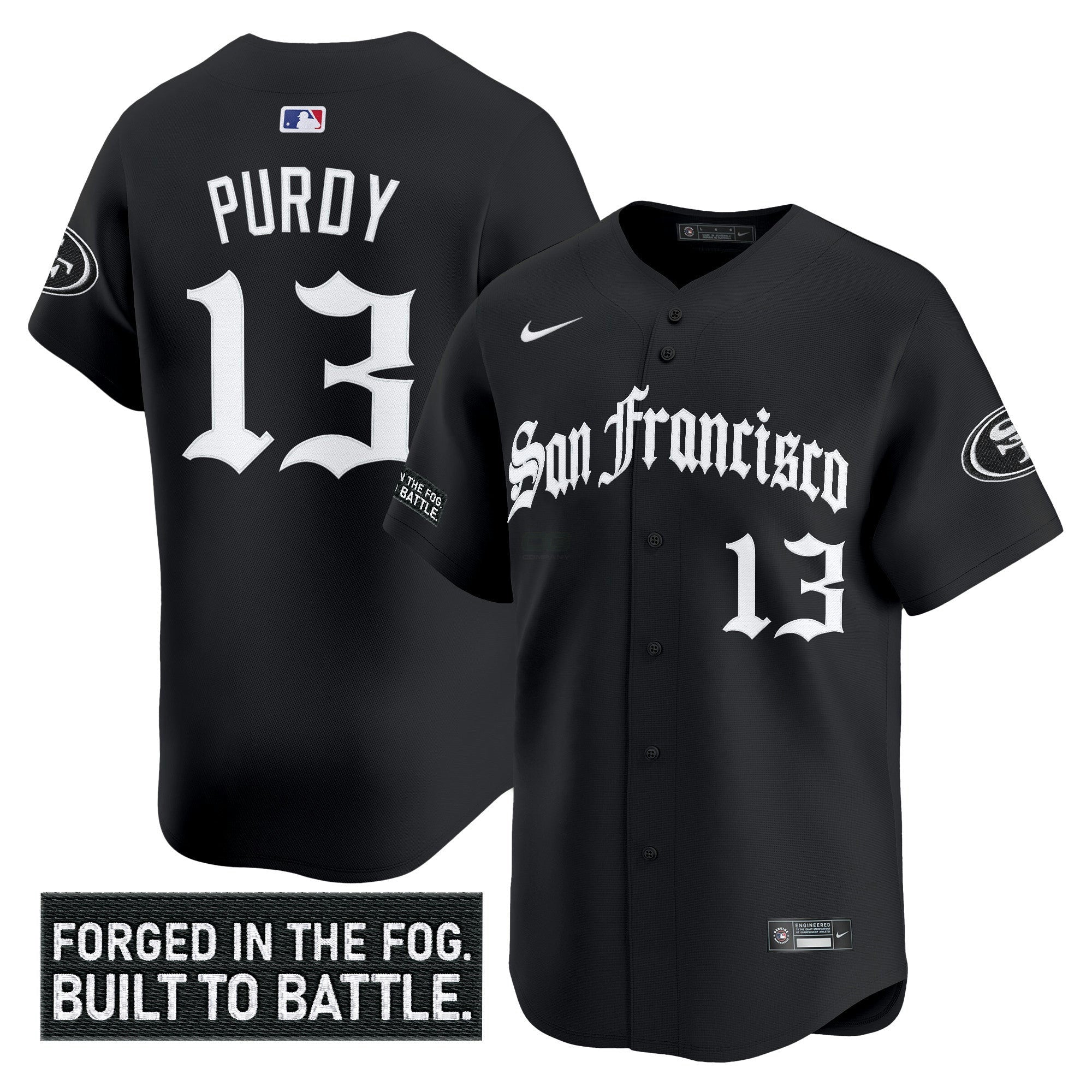 Camisa NFL Men’s San Francisco ‘Gothic Fog Edition’ Vapor Jersey