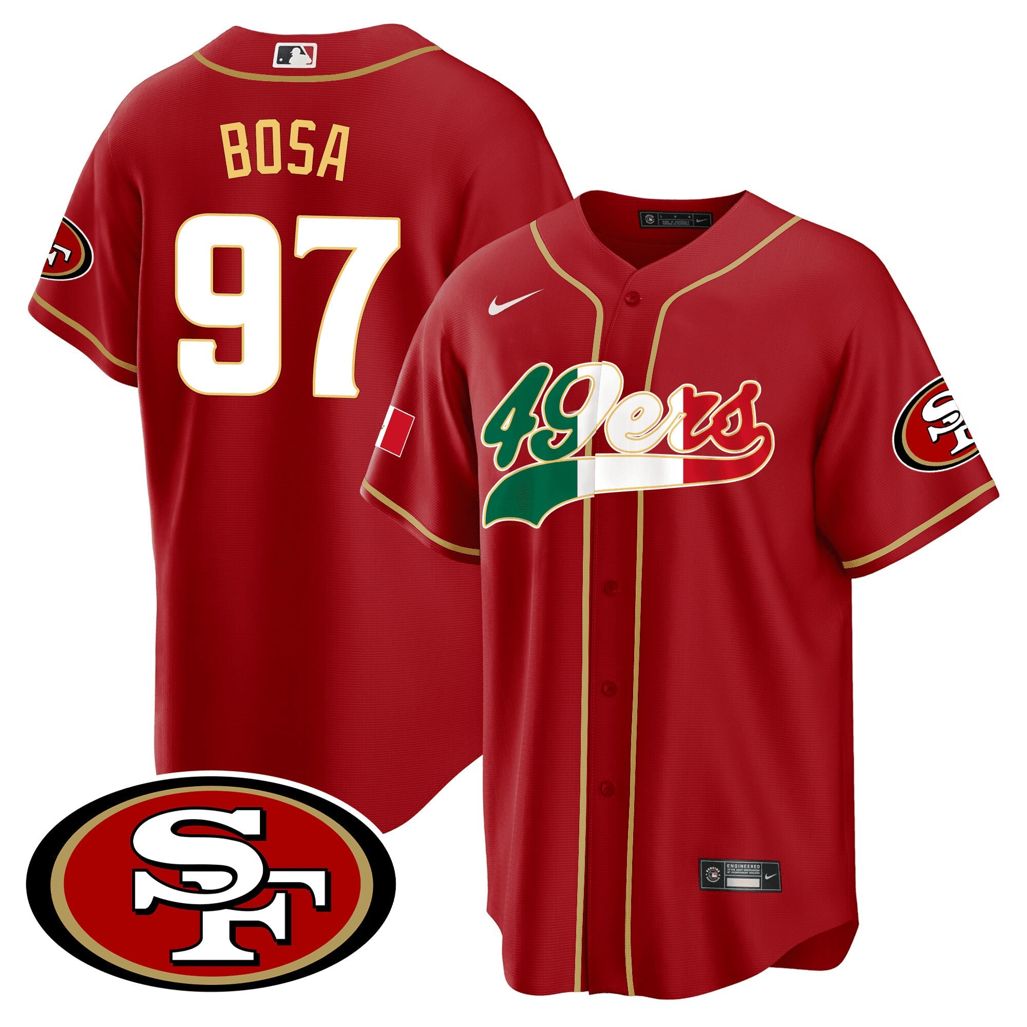 Camisa NFL Men’s San Francisco Mexico Jersey