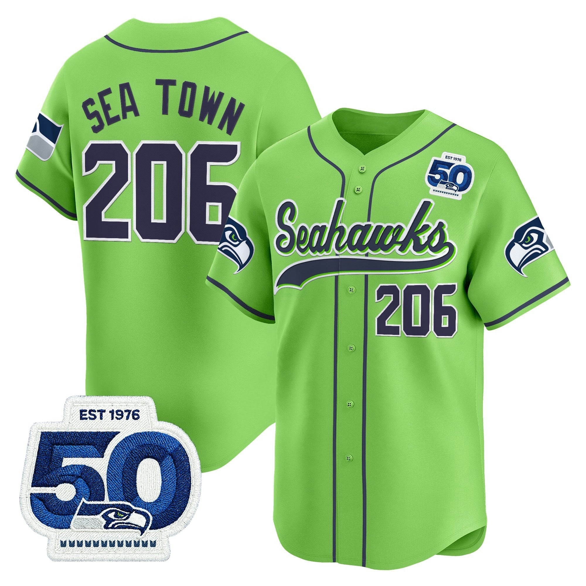 Camisa NFL Men’s Seattle 50th Anniversary Vapor Jersey