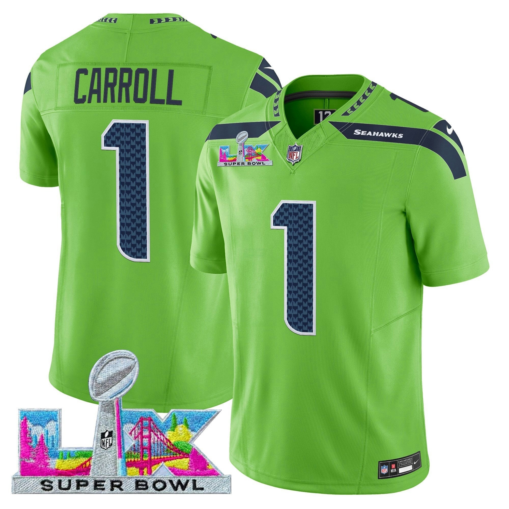 Camisa NFL Men’s Seattle Super Bowl LX Vapor Limited Jersey