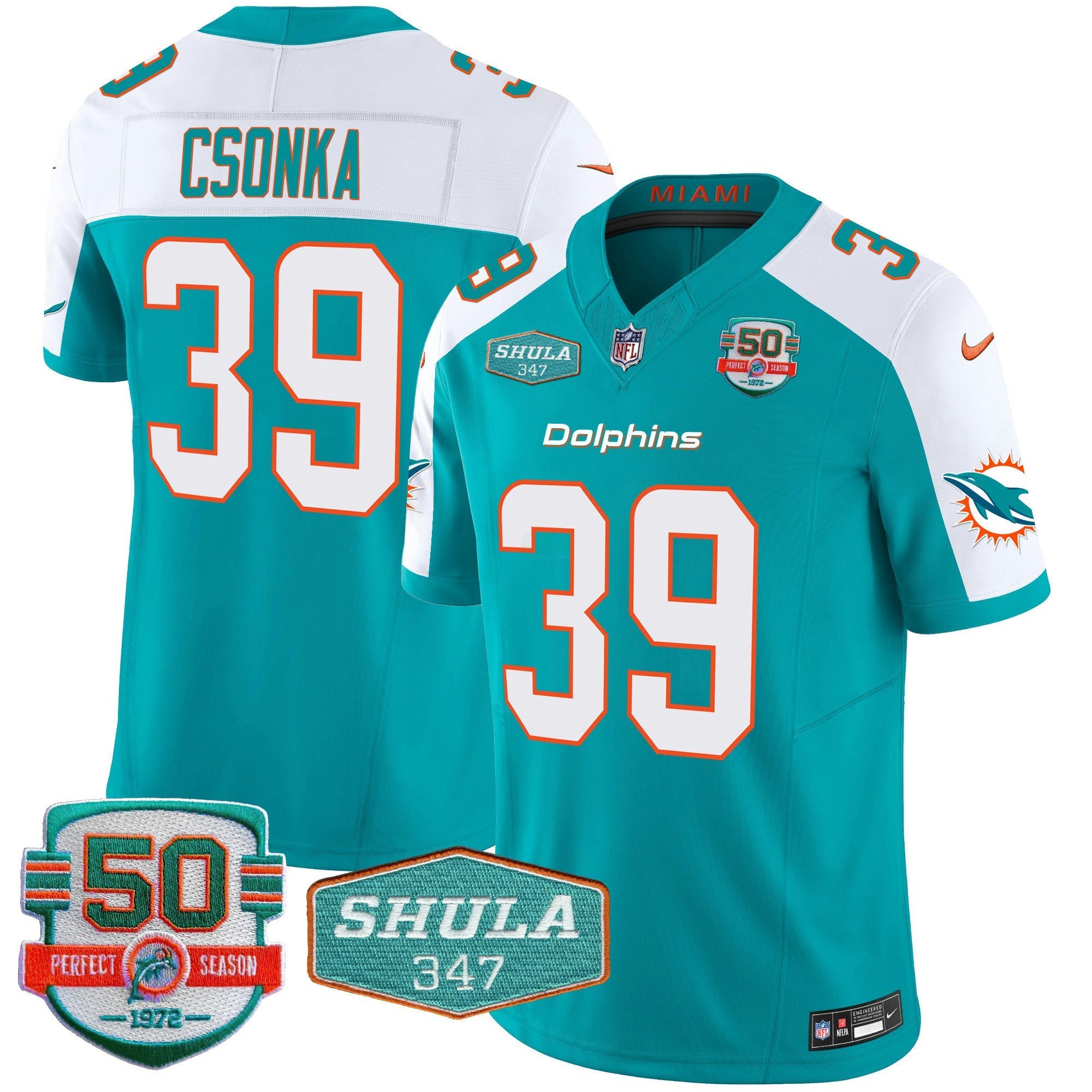Camisa NFL Men’s Shula 347 Patch Vapor Jersey